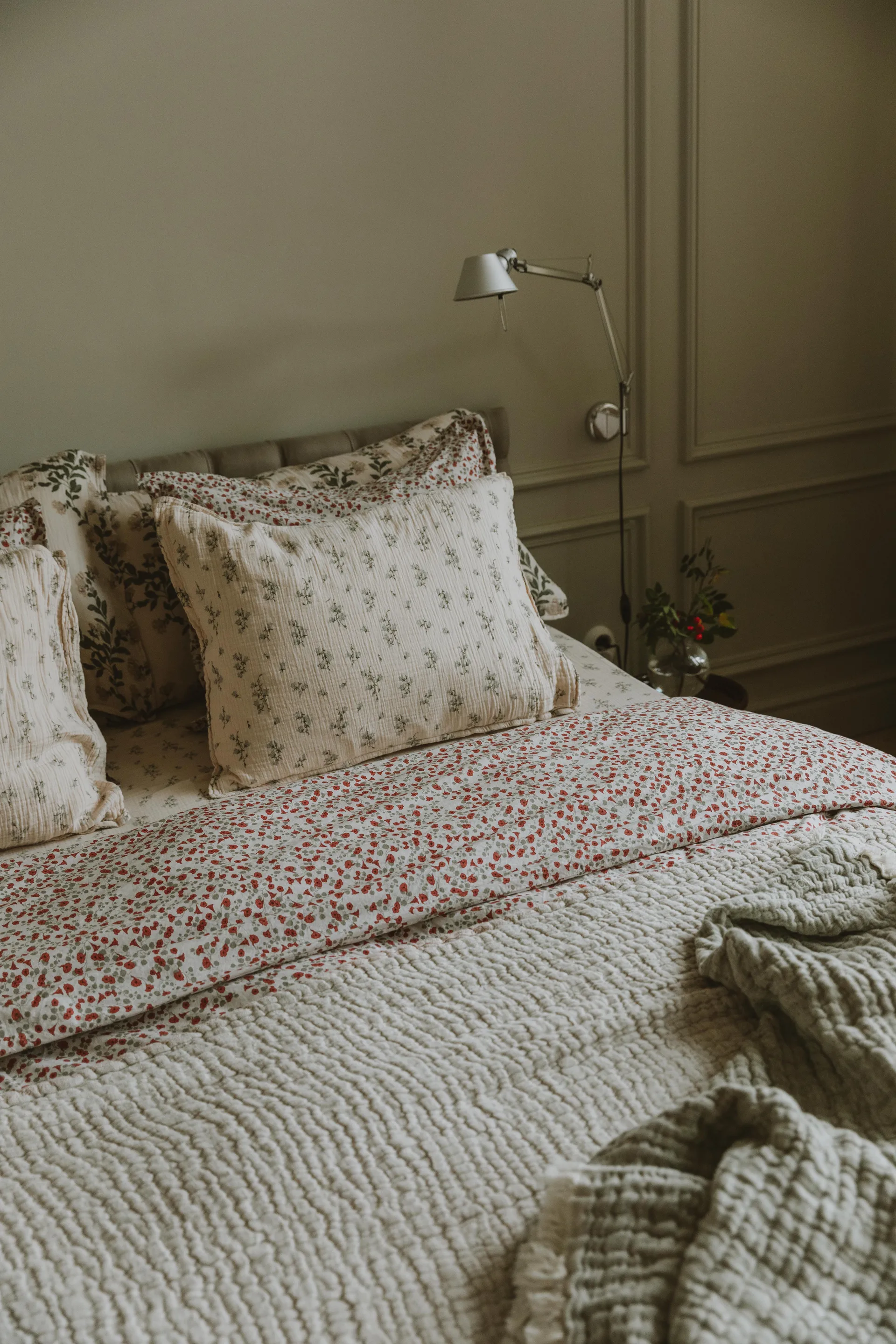 Bluebell Muslin hovedpudebetræk, 50x75 cm Garbo&Friends