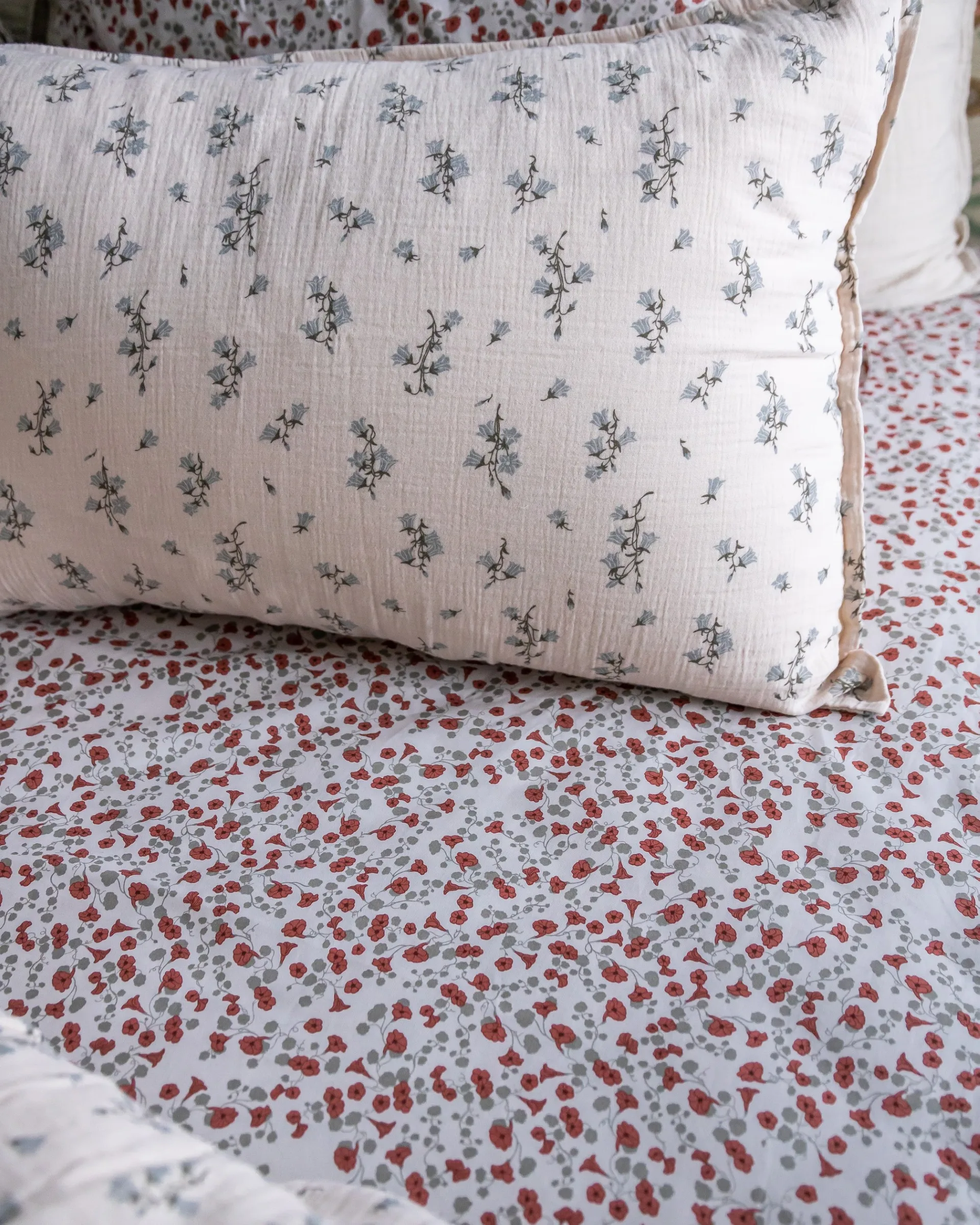 Bluebell Muslin hovedpudebetræk, 50x90 Garbo&Friends