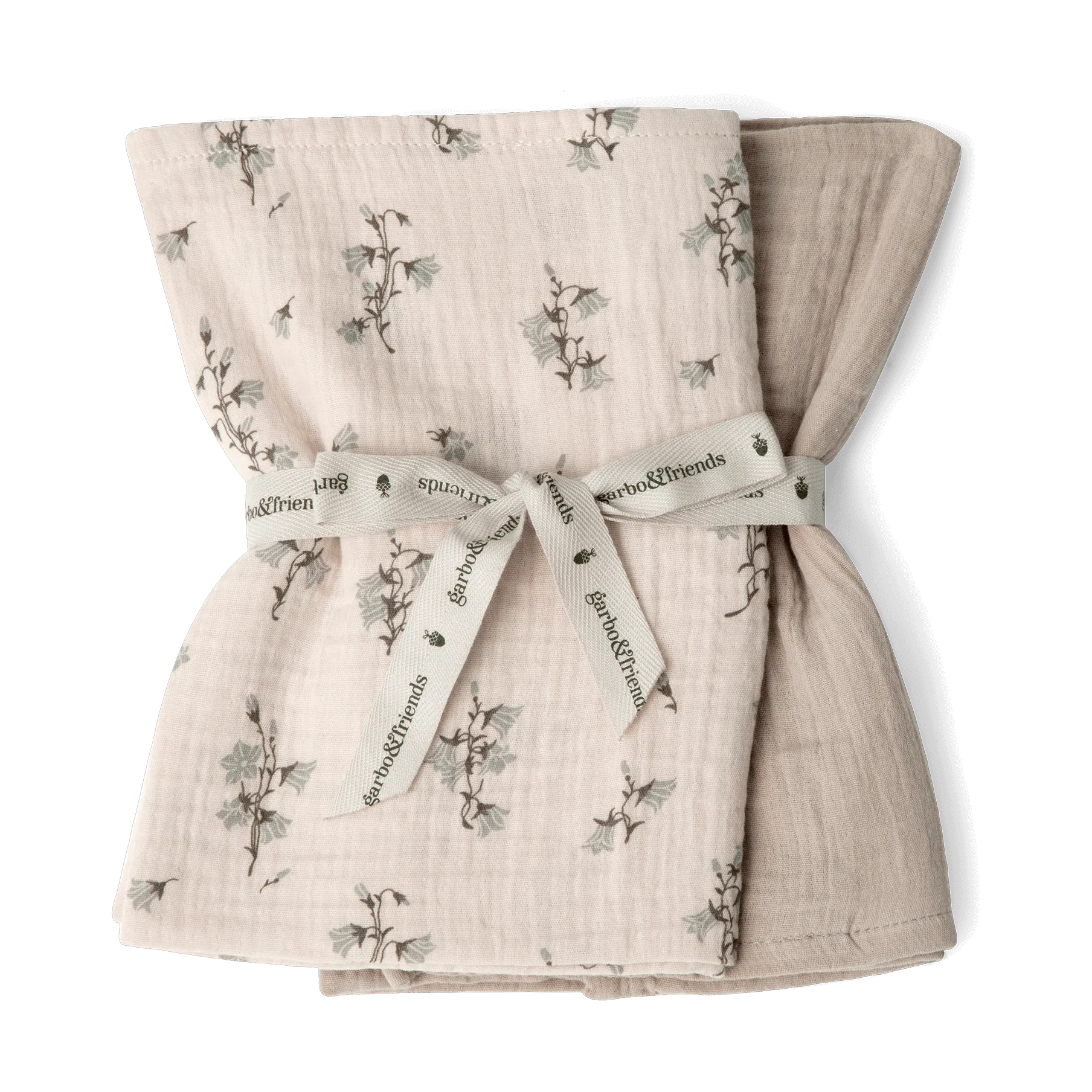 Bluebell Muslin tæppe lille 2 dele, 60x60 cm Garbo&Friends