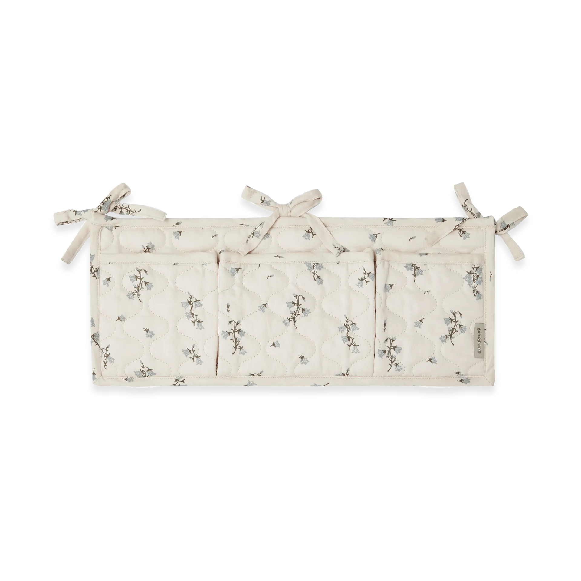 Bluebell satin quiltet senge-lomme, 18x43 cm Garbo&Friends