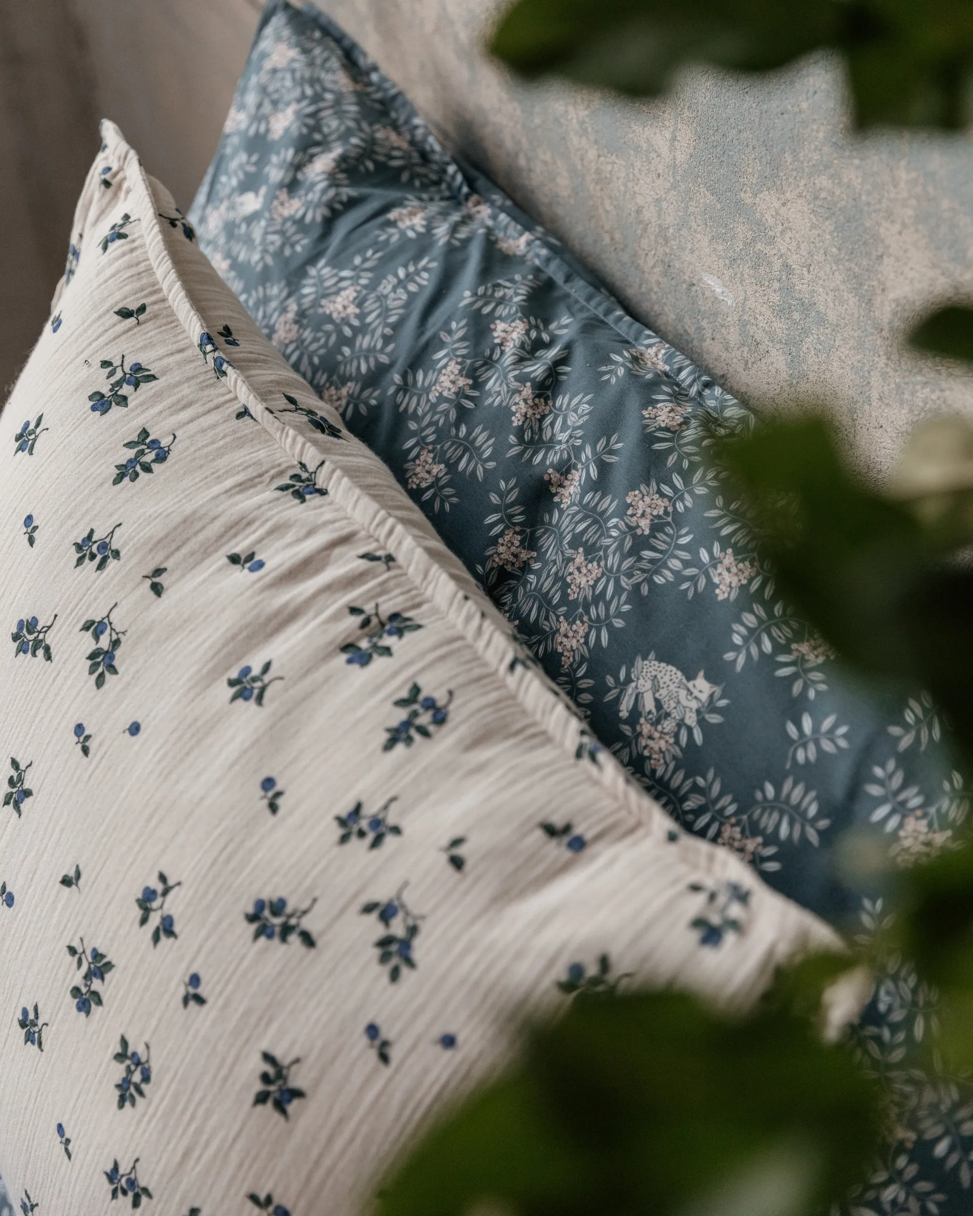 Blueberry Muslin hovedpudebetræk, 50x75cm Garbo&Friends
