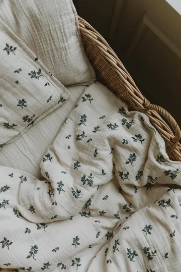 Blueberry Muslin sengesæt baby - 70x80 cm/28x35 cm - Garbo&Friends