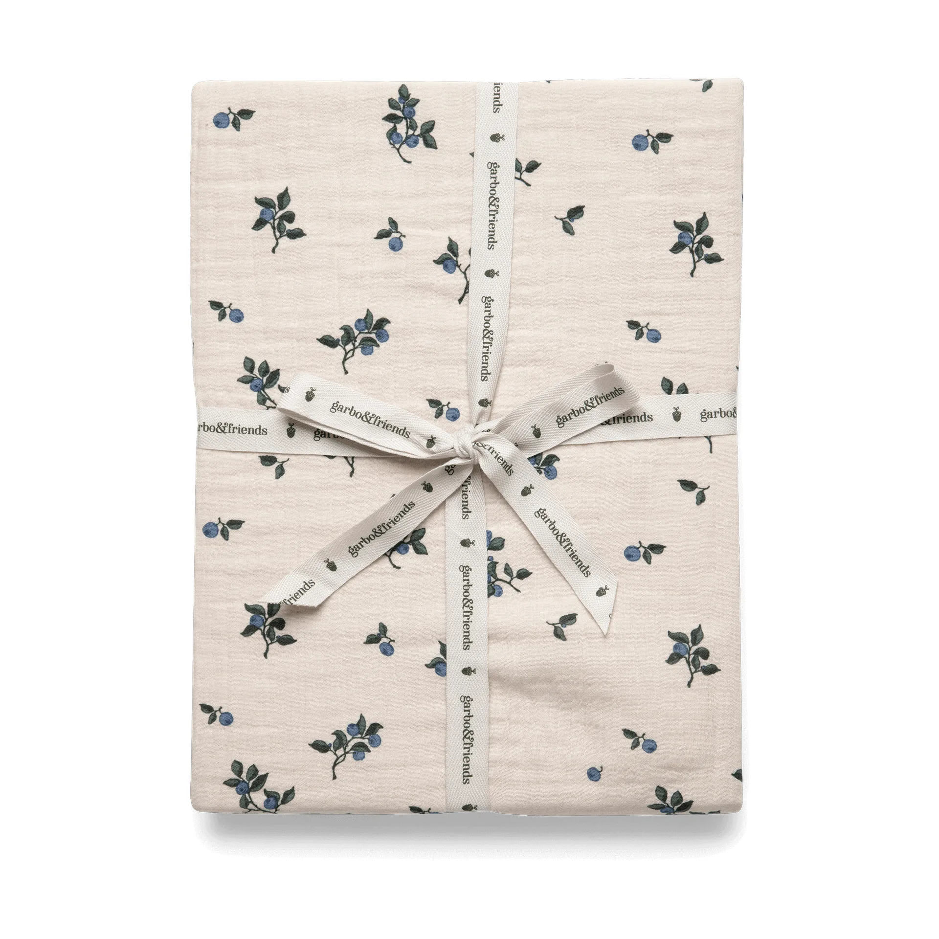 Blueberry Muslin stræklagen, 60x120x20 cm Garbo&Friends