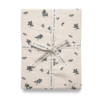 Blueberry Muslin stræklagen - 70x140x20 cm - Garbo&Friends