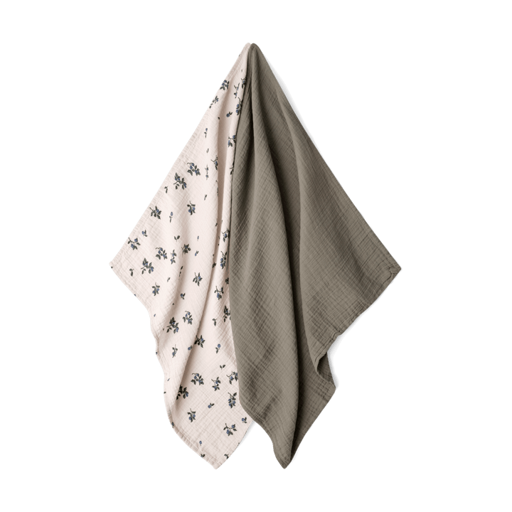 Blueberry Muslin tæppe lille 2 dele, 60x60 cm Garbo&Friends