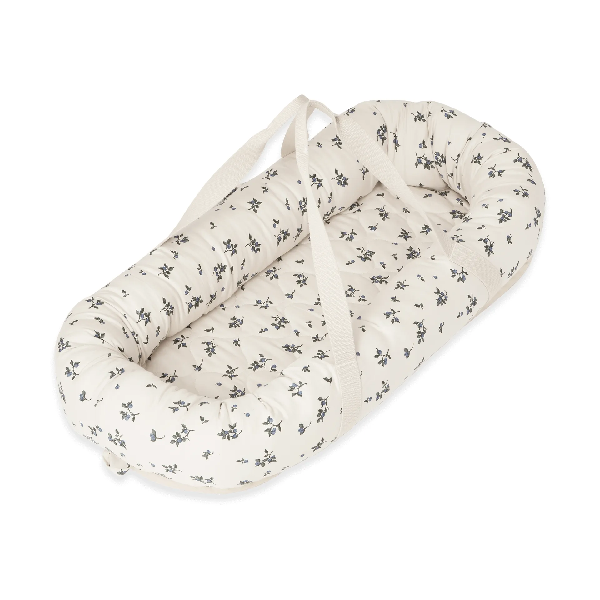 Blueberry satin quiltet babynest, 43x87x16 cm Garbo&Friends