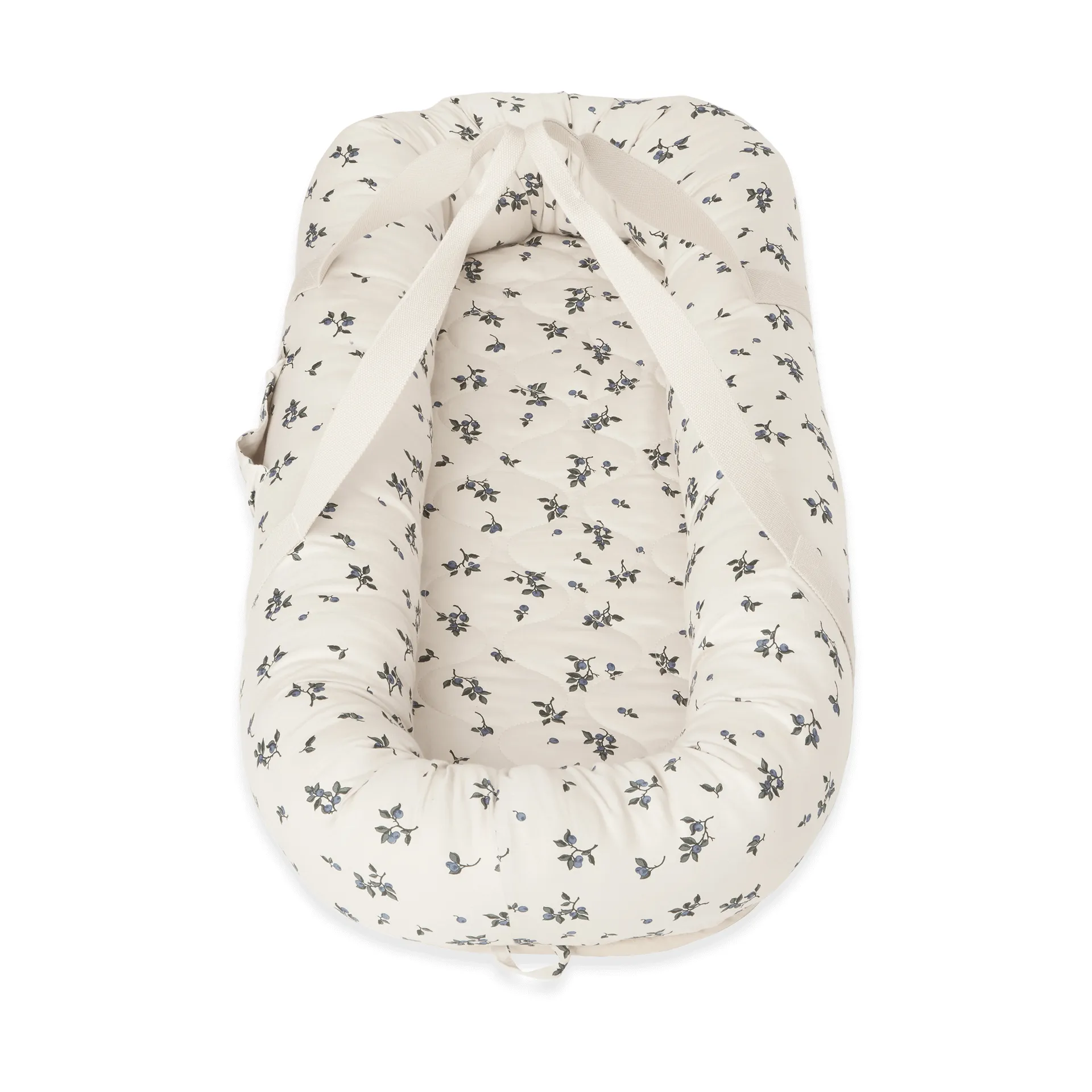 Blueberry satin quiltet babynest, 43x87x16 cm Garbo&Friends