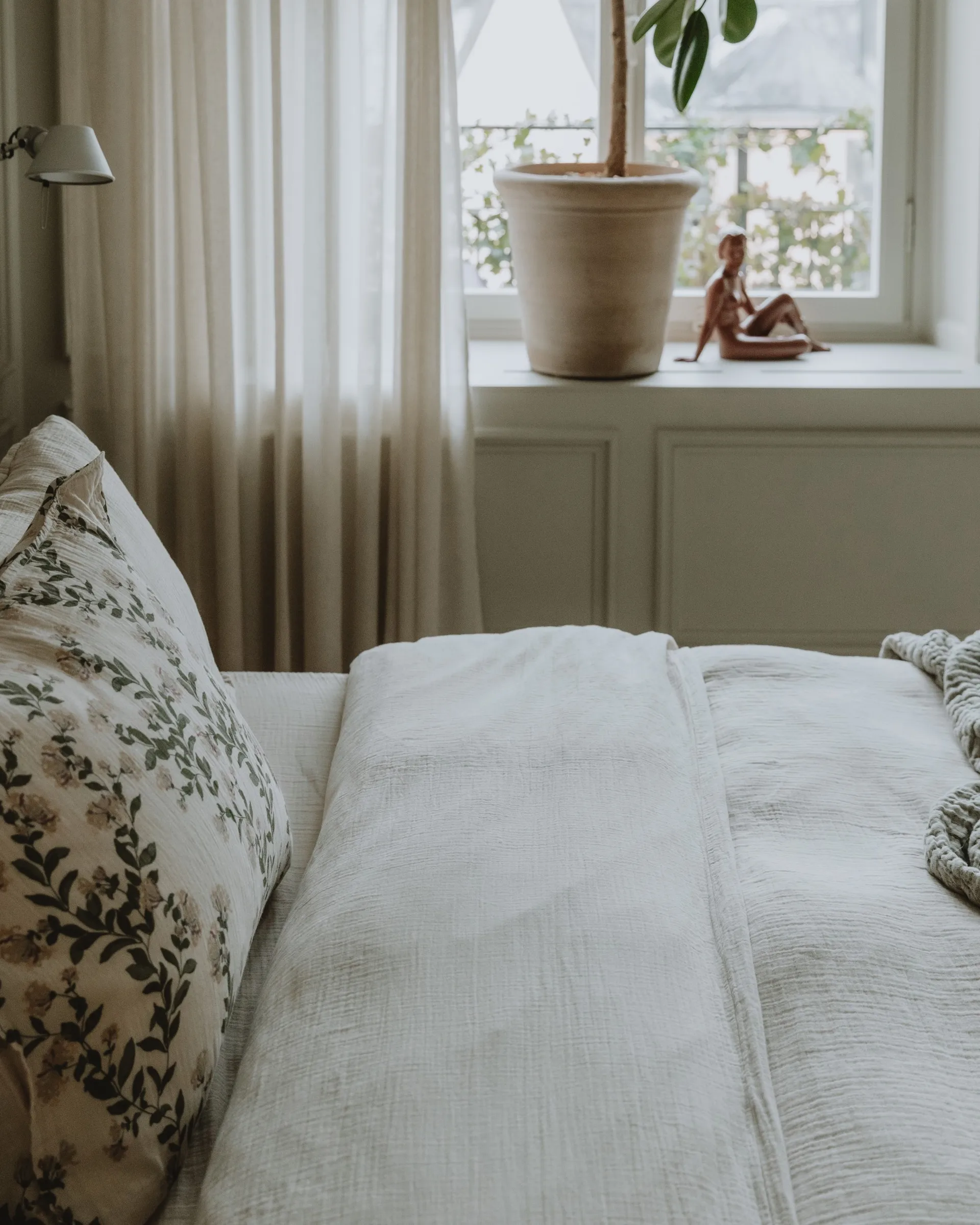 Eggshell Muslin dynebetræk dobbel, 220x240 cm Garbo&Friends