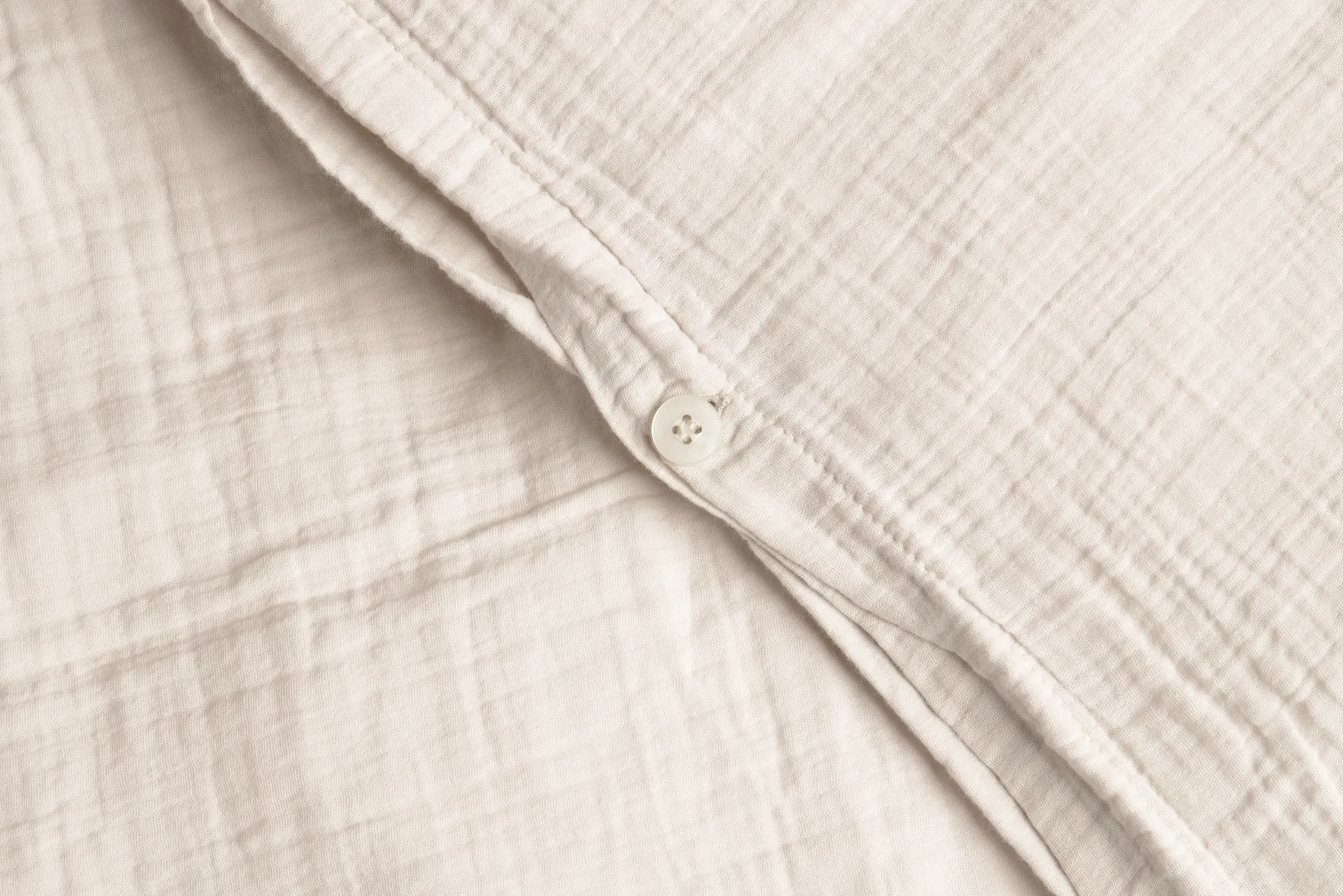 Eggshell Muslin sengesæt junior, 100x140 cm/40x60 cm Garbo&Friends