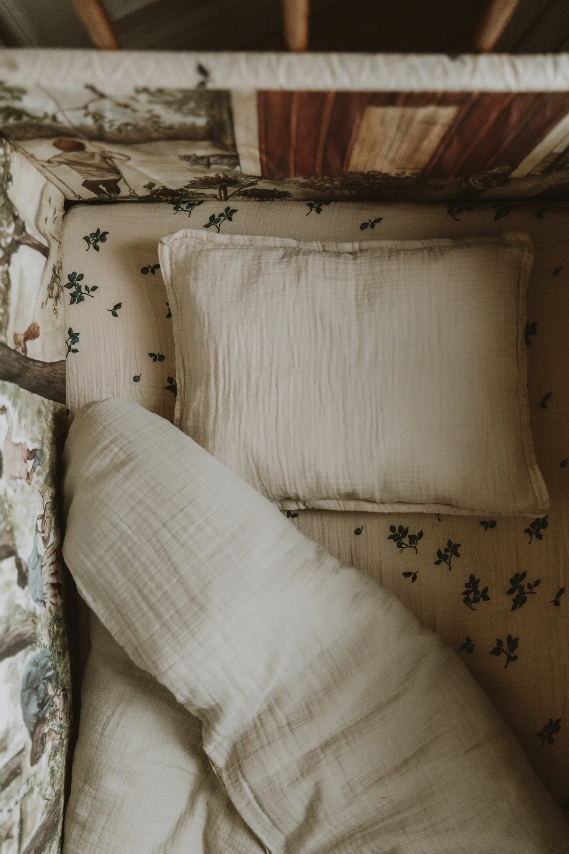 Eggshell Muslin sengesæt junior, 100x140 cm/40x60 cm Garbo&Friends