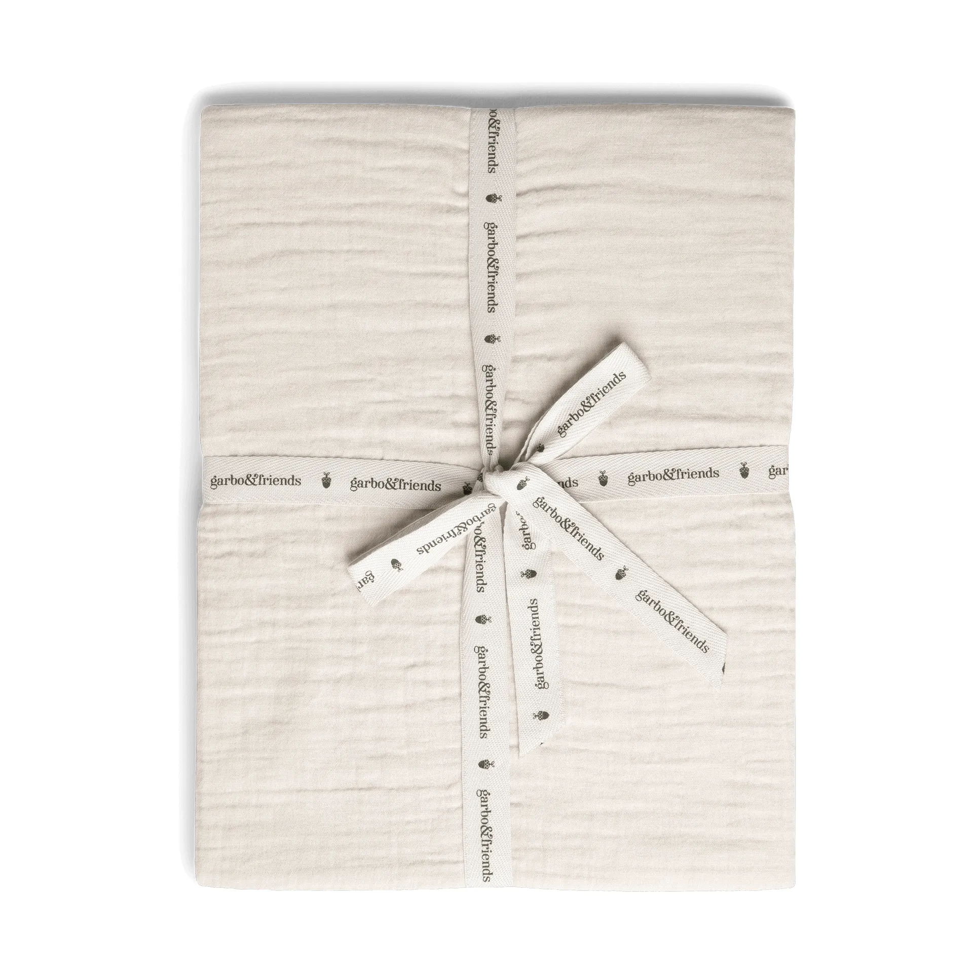 Eggshell Muslin stræklagen, 140x200x30 cm Garbo&Friends