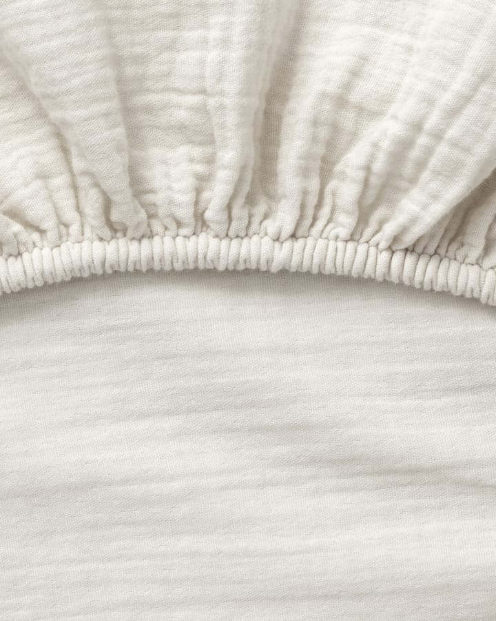Eggshell Muslin stræklagen, 180x200x30 cm Garbo&Friends