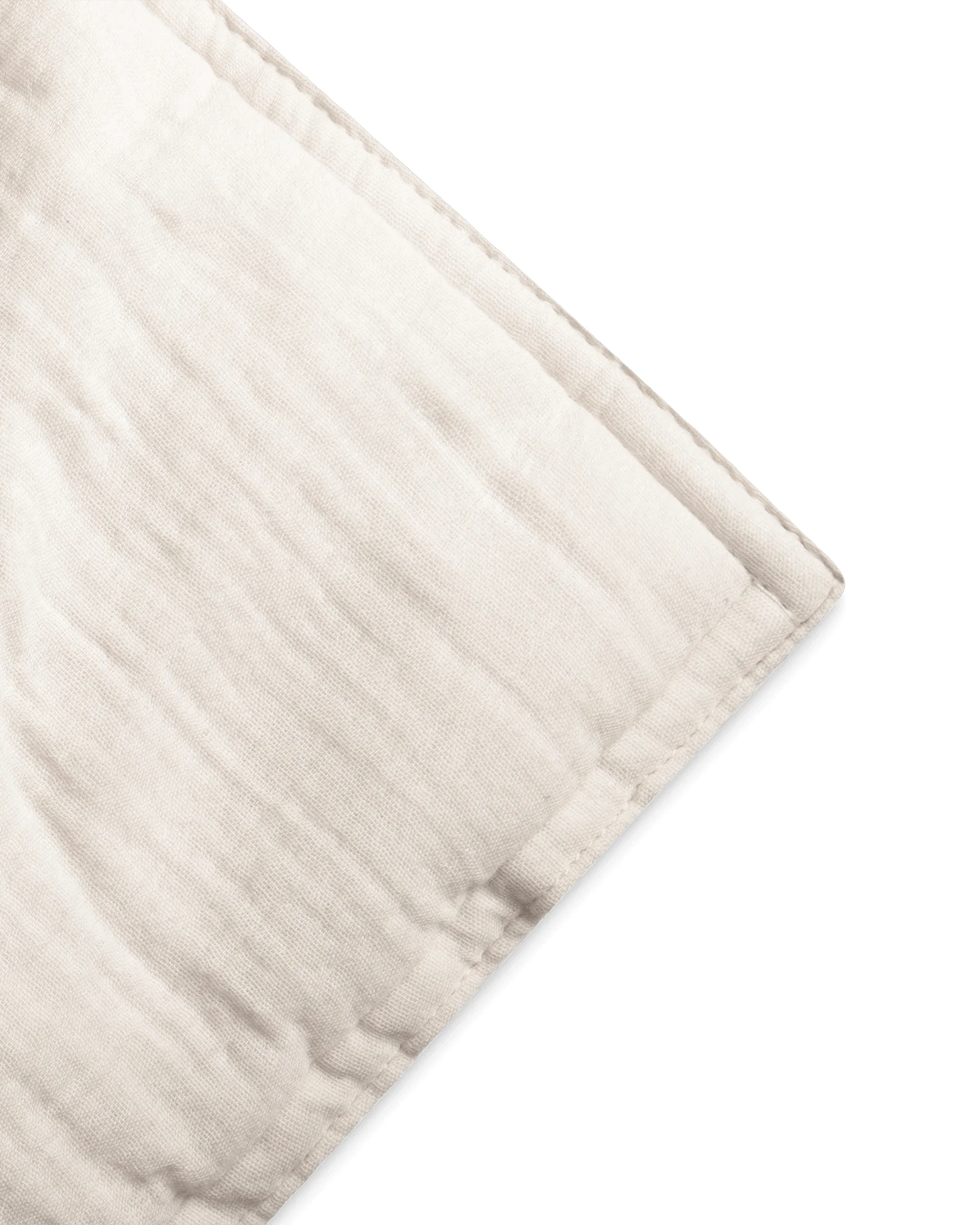 Eggshell Muslin vatteret tæppe, 100x140 cm Garbo&Friends