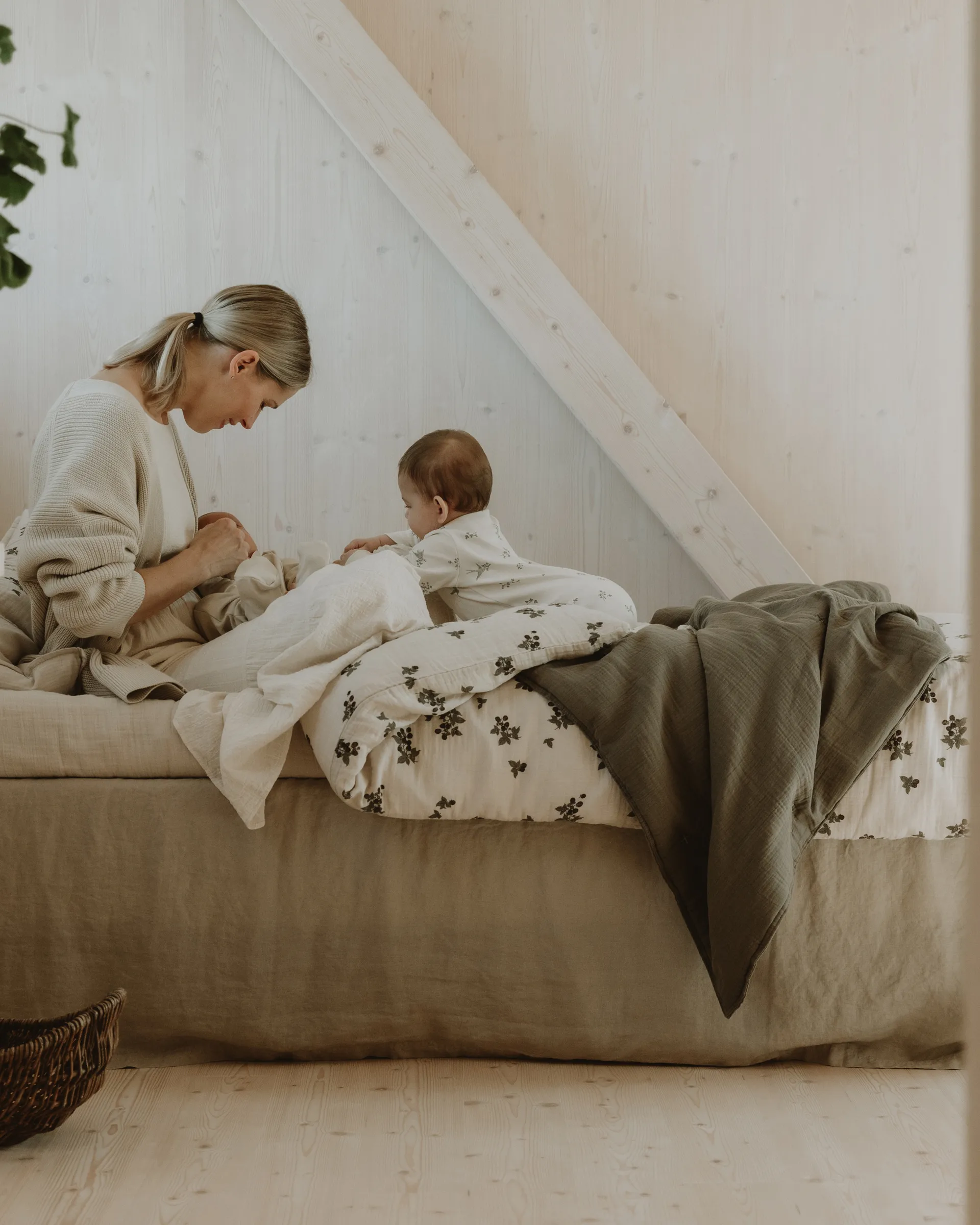 Geranium Muslin vatteret tæppe, 100x140 cm Garbo&Friends