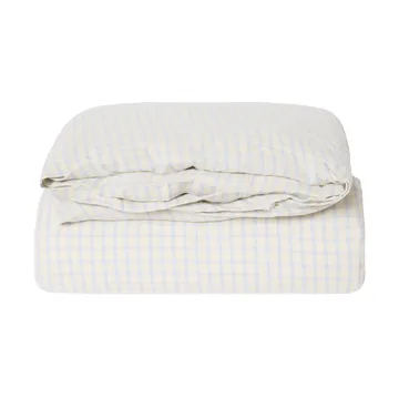 Gingham Sky Blue Muslin dynebetræk - 150x210 cm - Garbo&Friends