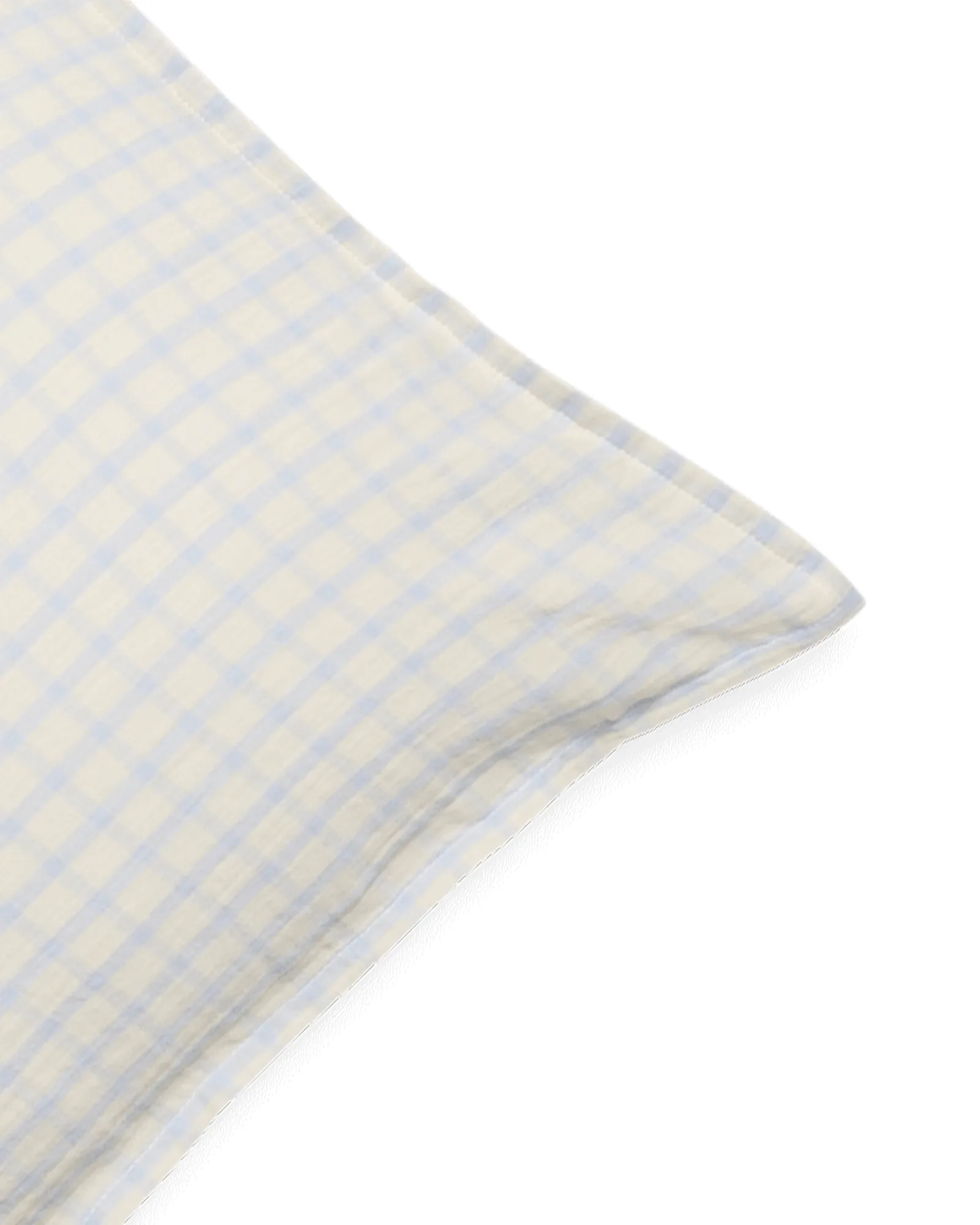 Gingham Sky Blue Muslin pudebetræk, Sky 50x70 cm Garbo&Friends