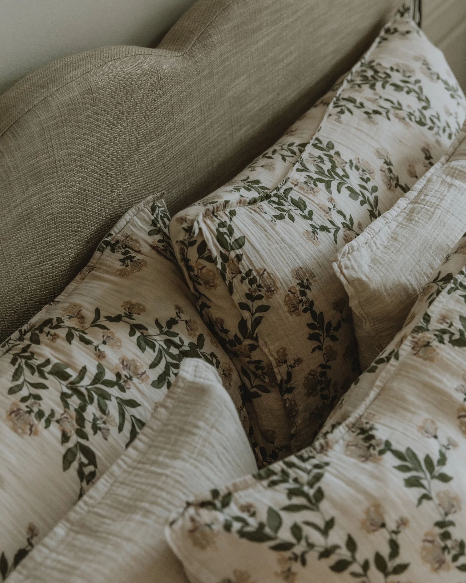 Honeysuckle Muslin hovedpudebetræk, 50x70 cm Garbo&Friends