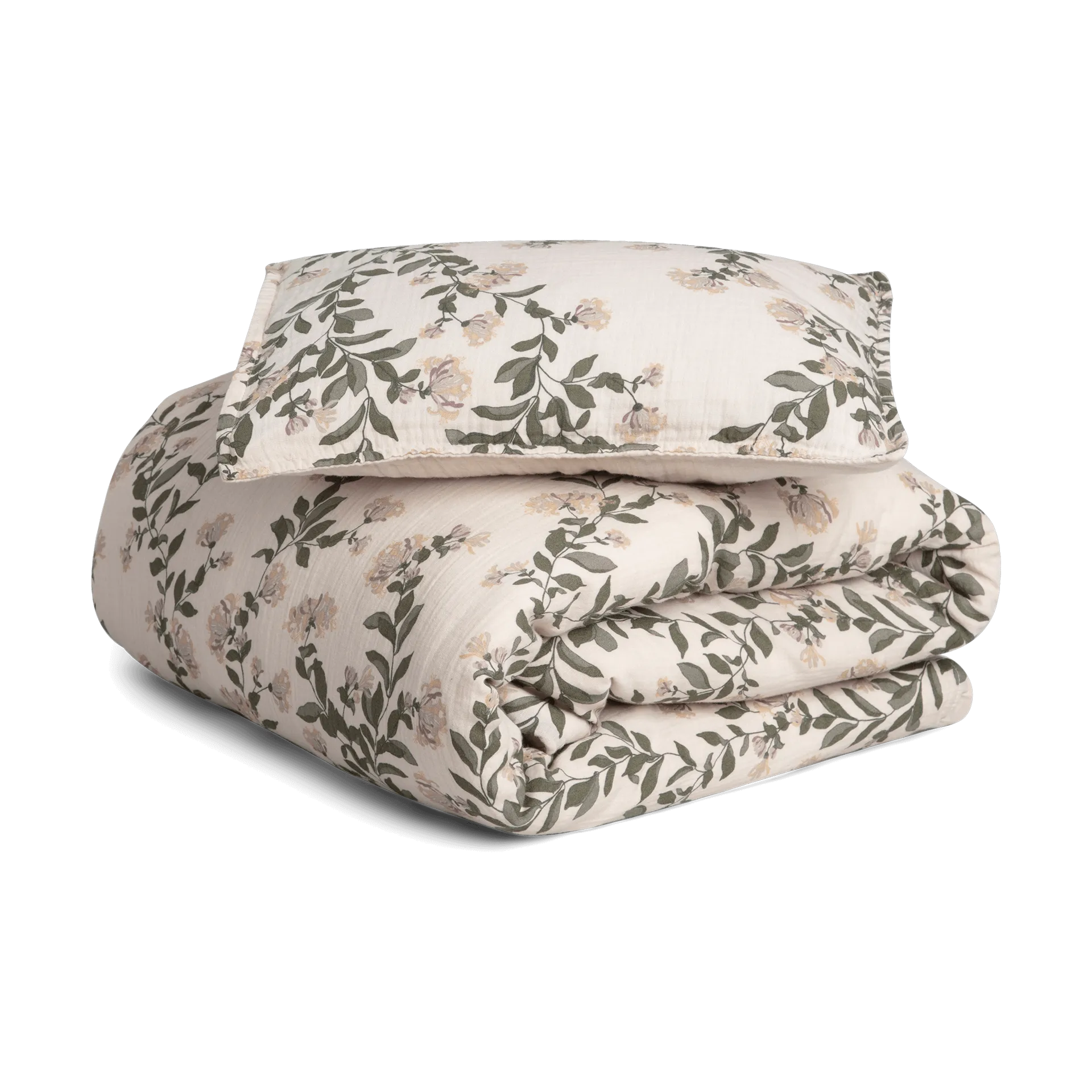 Honeysuckle Muslin sengesæt baby, 70x80 cm/28x35 cm Garbo&Friends