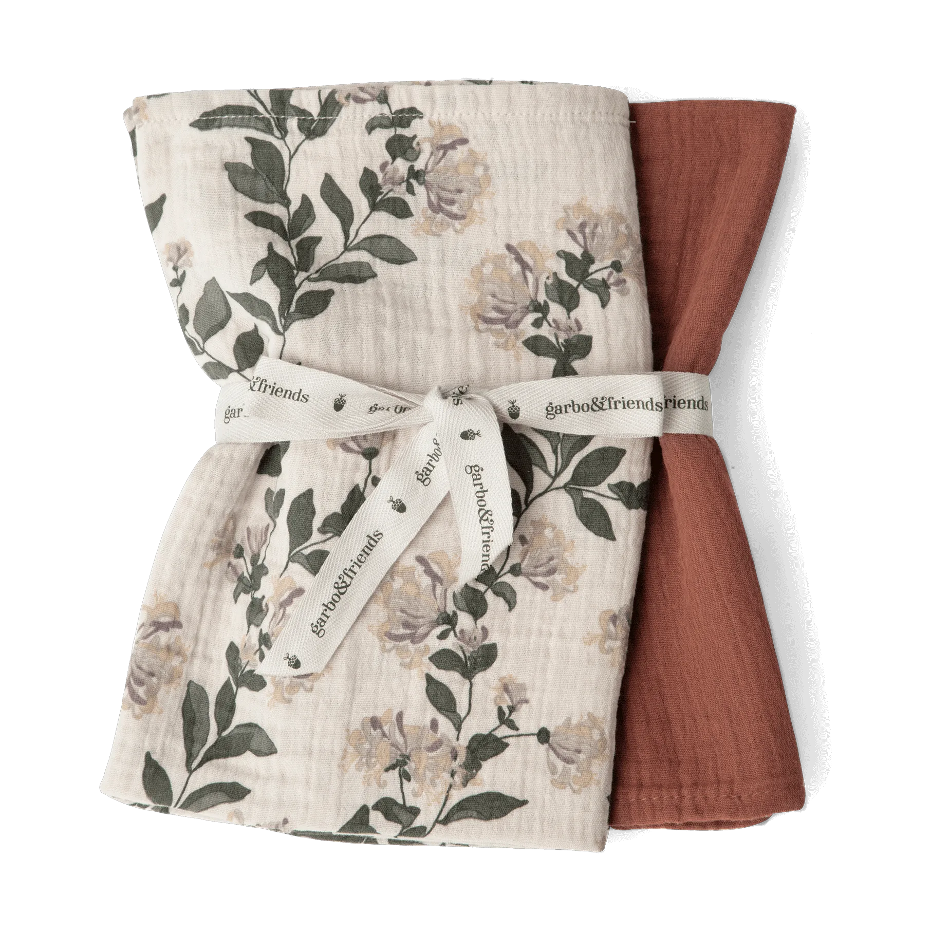 Honeysuckle Muslin tæppe lille 2 dele, 60x60 cm Garbo&Friends