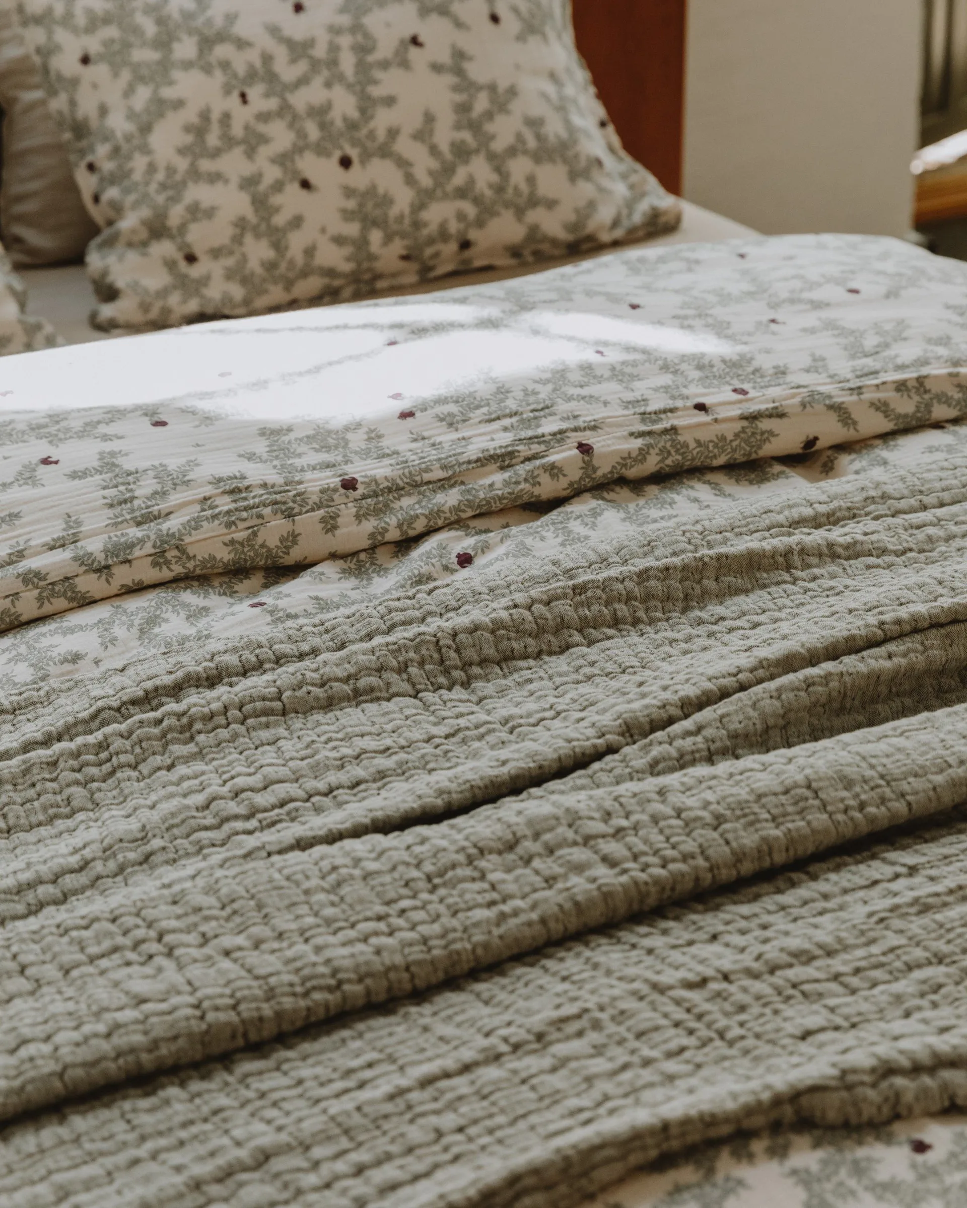 Mellow sengetæppe dobbel, Kale, 160x260 cm Garbo&Friends