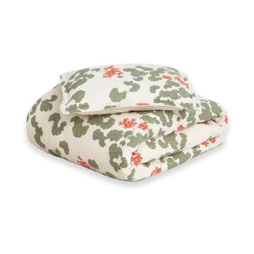 Pelargonium Muslin sengetøj junior - 100x130 cm/35x55 cm - Garbo&Friends