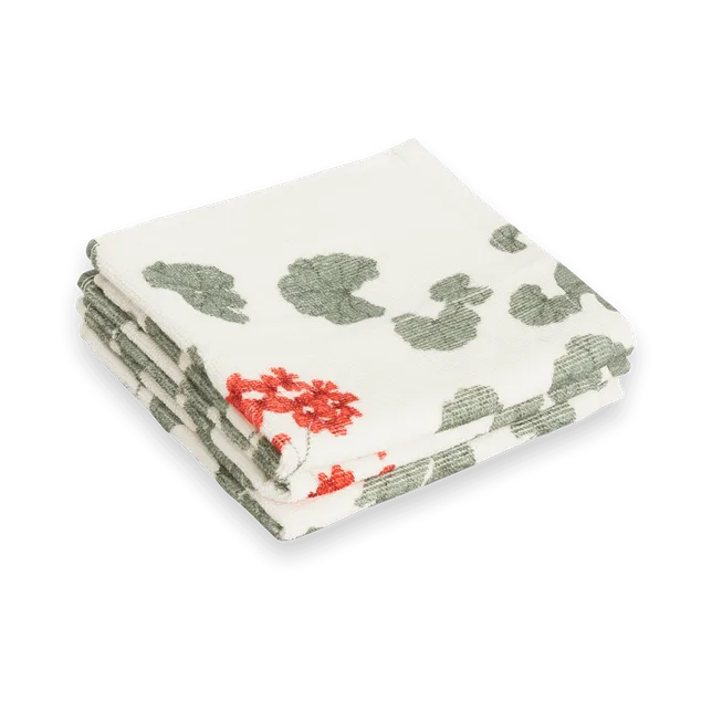 Pelargonium Terry vaskeklud 3-pak, 30x30 cm Garbo&Friends