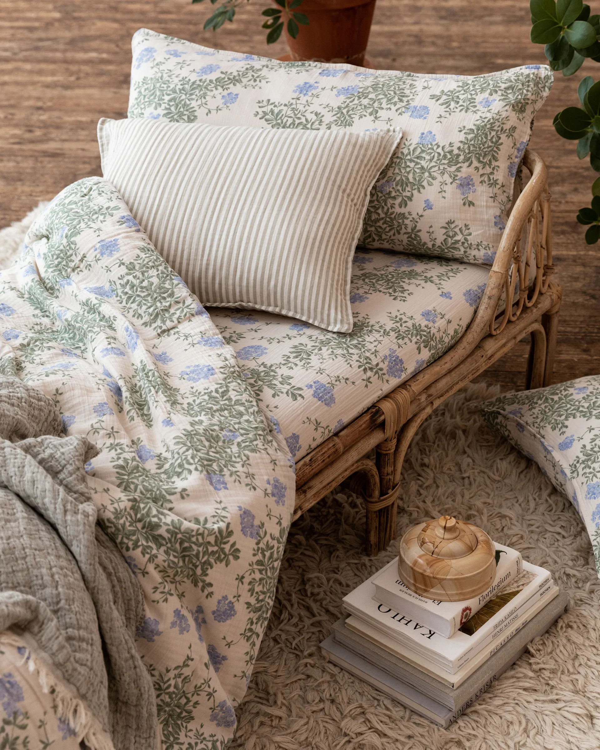 Plumbago Muslin hovedpudebetræk, 50x90 cm Garbo&Friends