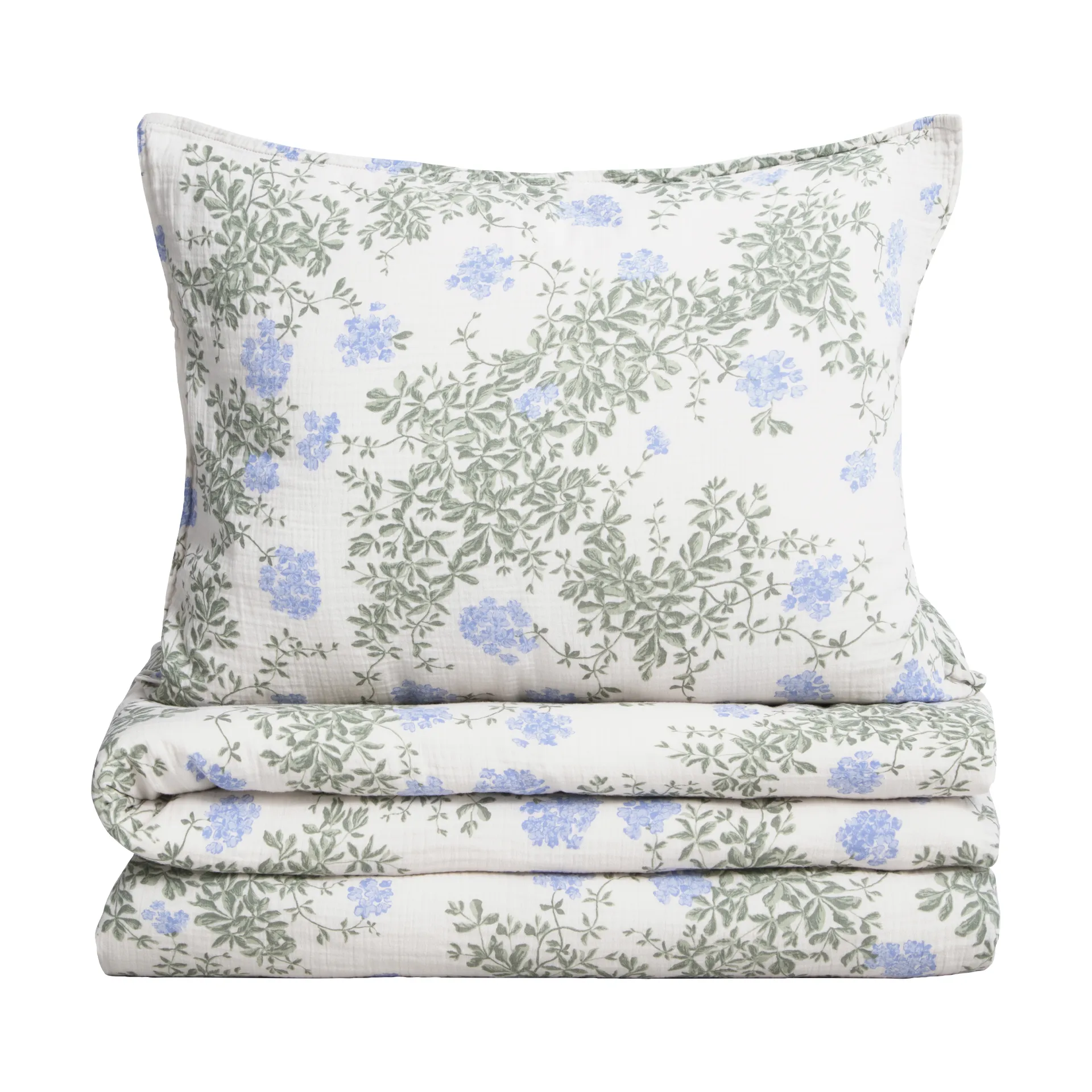 Plumbago Muslin sengesæt, 140x200 cm/50x75 cm Garbo&Friends