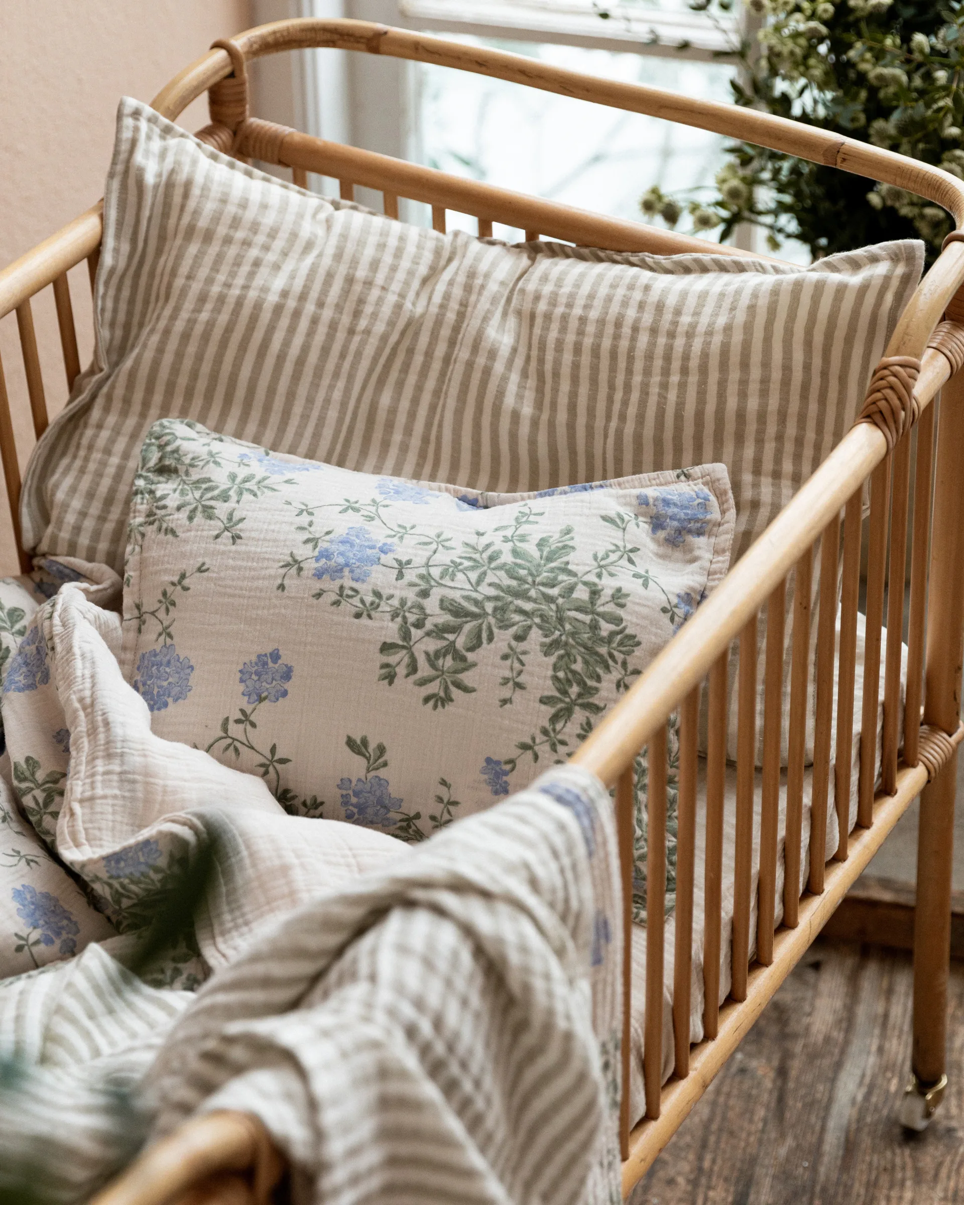 Plumbago Muslin sengesæt junior, 100x130 cm/35x55 cm Garbo&Friends