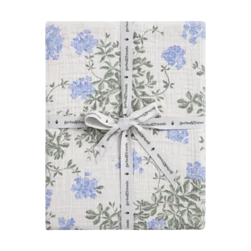 Plumbago Muslin stræklagen - 140x200x30 cm - Garbo&Friends
