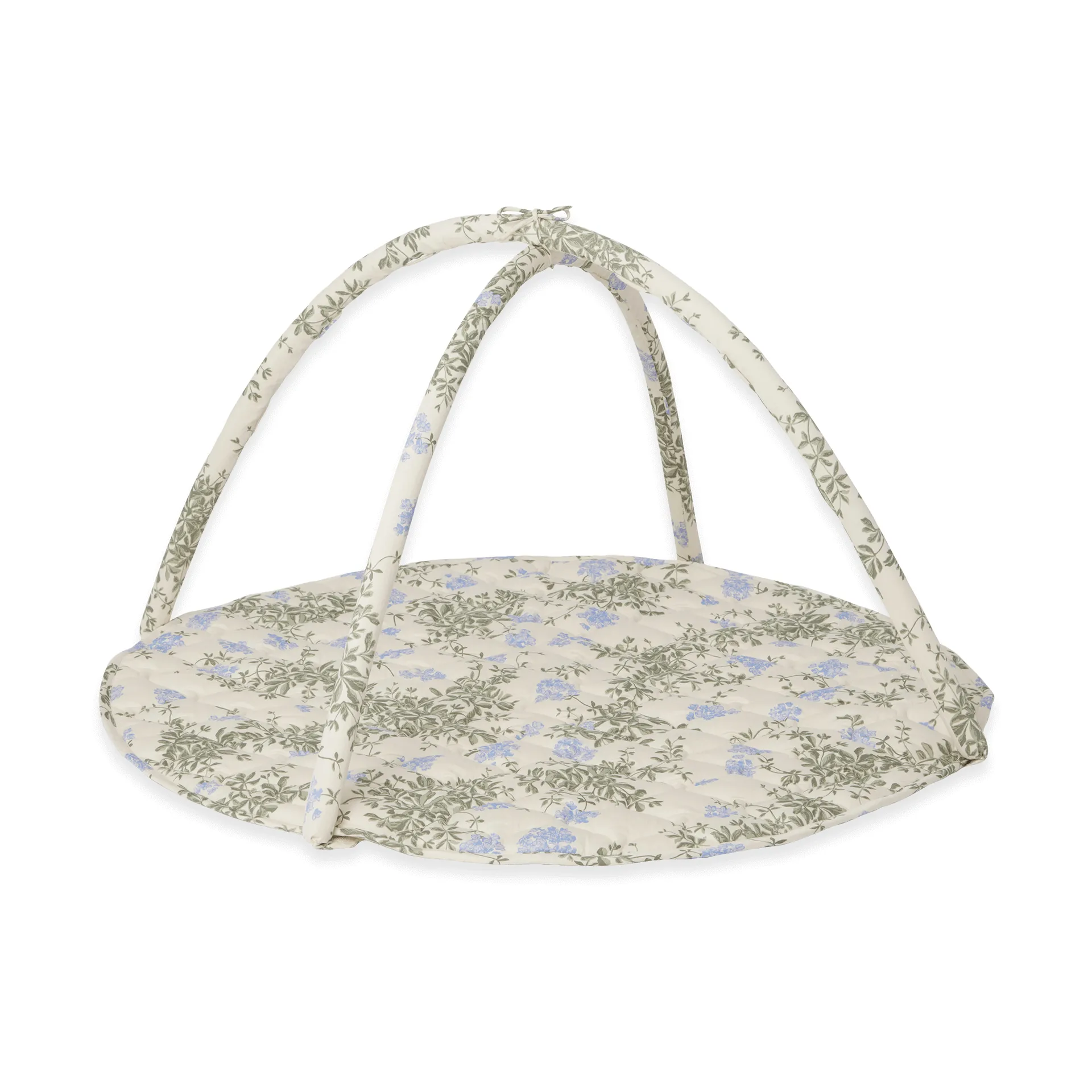 Plumbago satin quiltet babygym, Ø90 cm Garbo&Friends