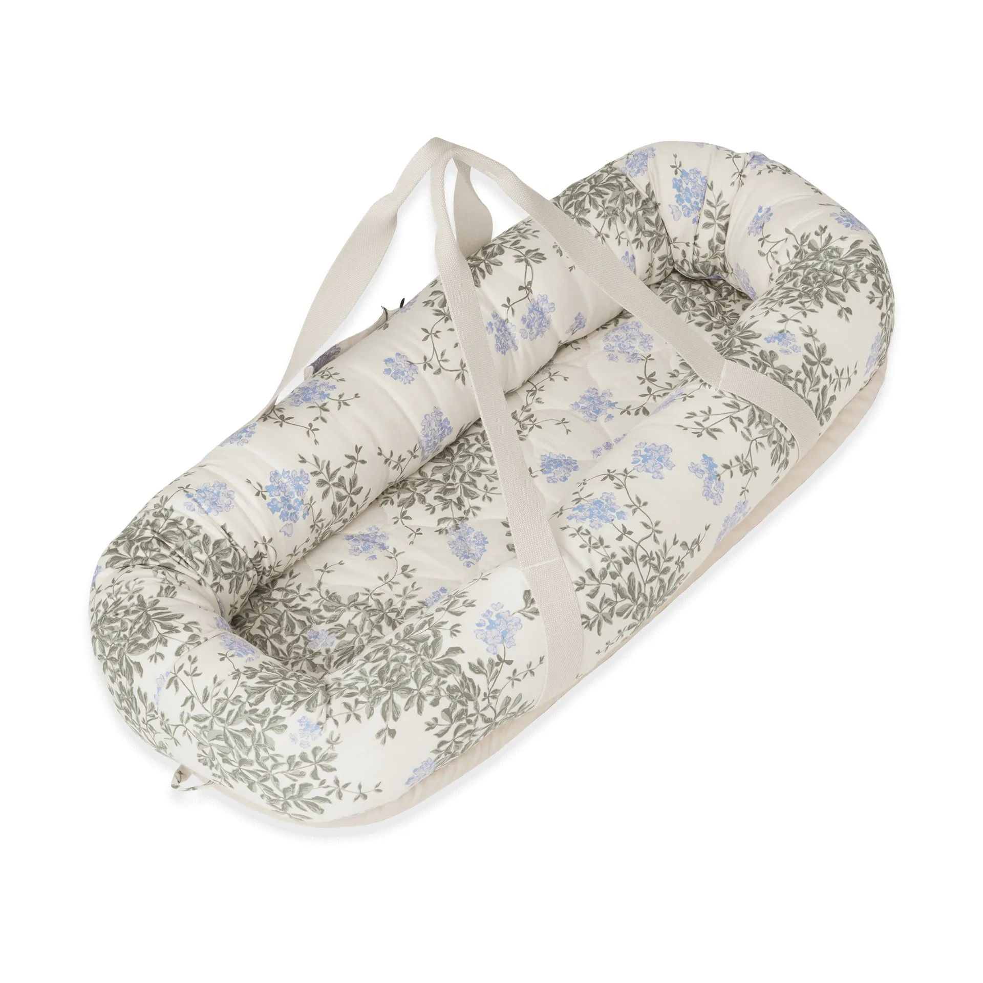 Plumbago satin quiltet babynest, 43x87x16 cm Garbo&Friends