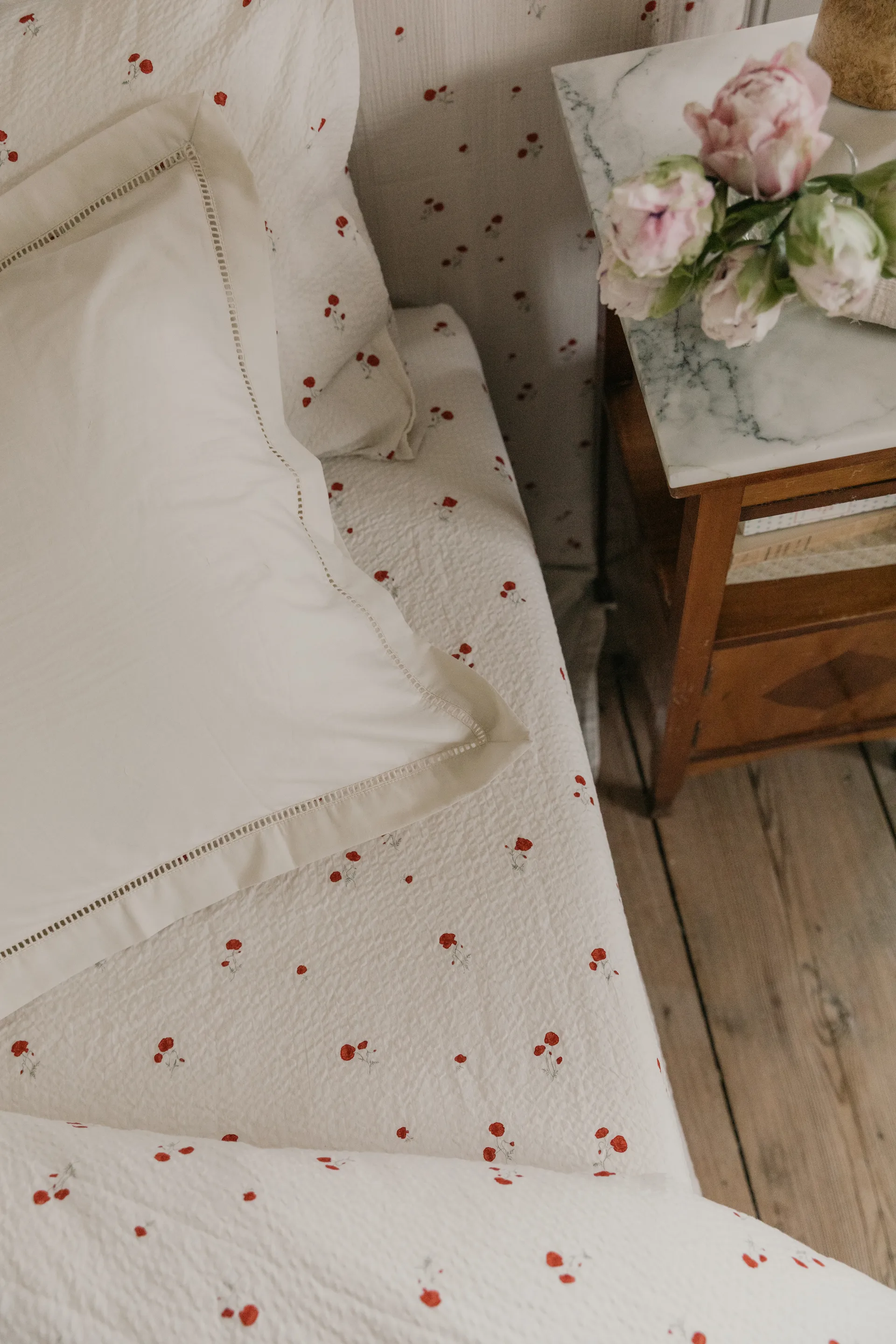 Poppy Seersucker faconsyet lagen, 90x200x30 cm Garbo&Friends