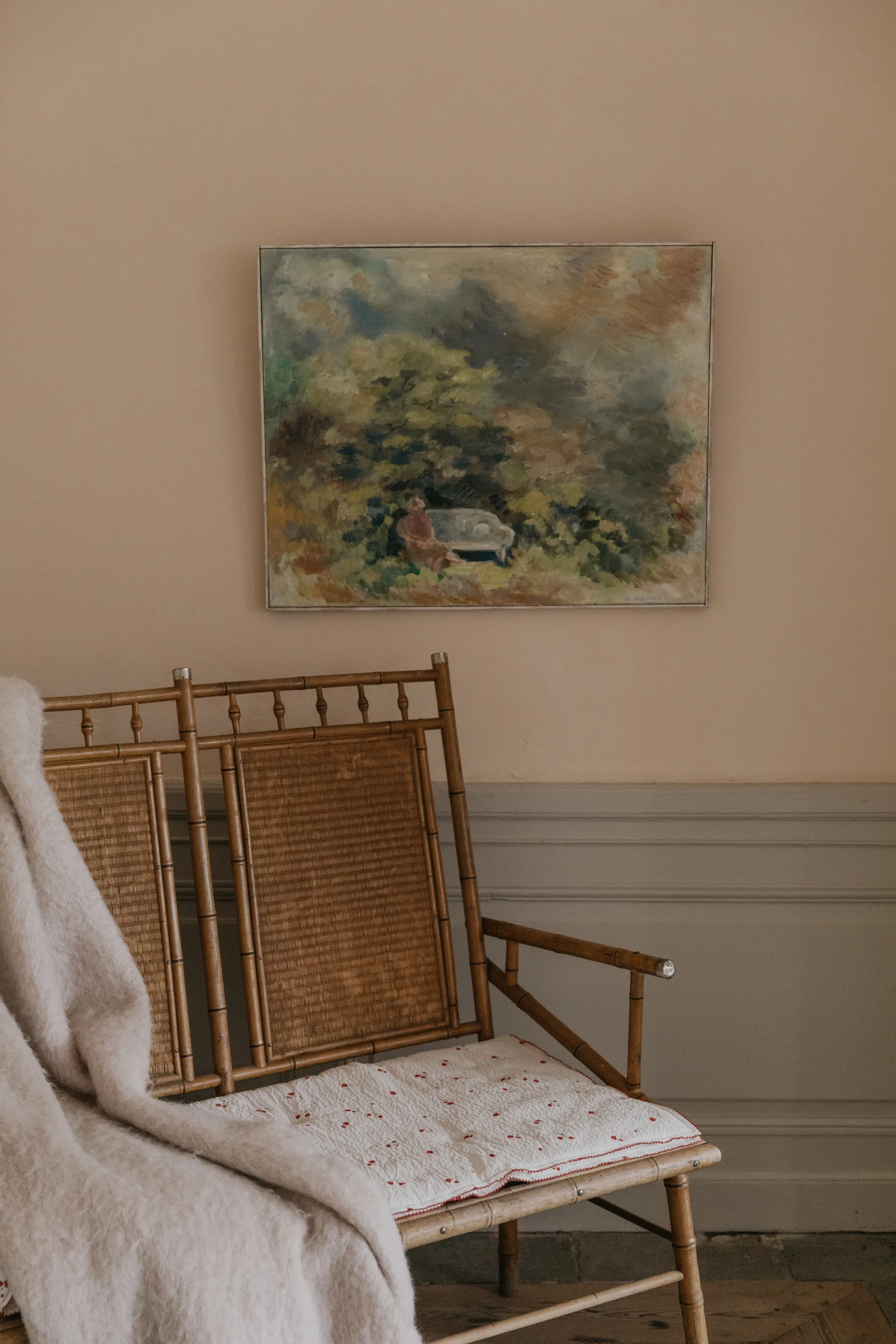 Poppy Seersucker polstret plaid, 100x140 cm Garbo&Friends