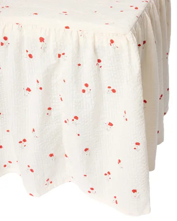 Poppy Seersucker sengeskørt - 90x200x45 cm - Garbo&Friends