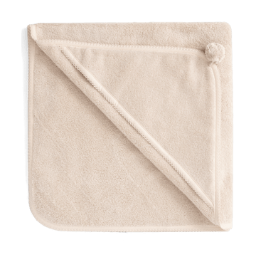Sand Terry håndklæde med hætte - 80x80 cm - Garbo&Friends