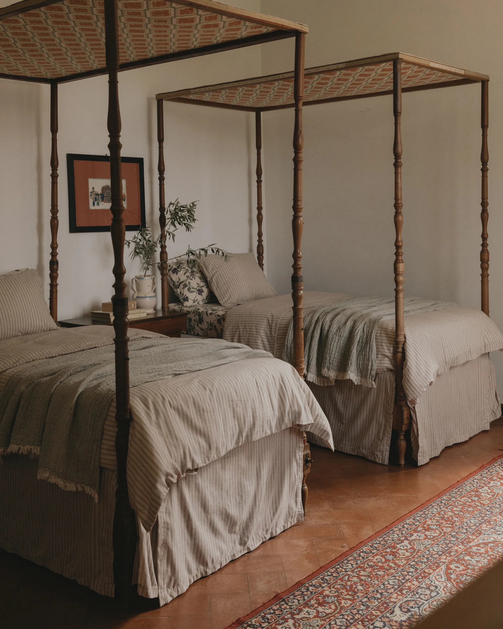 Stripe Mauve sengekappe, 140x200x53 cm Garbo&Friends