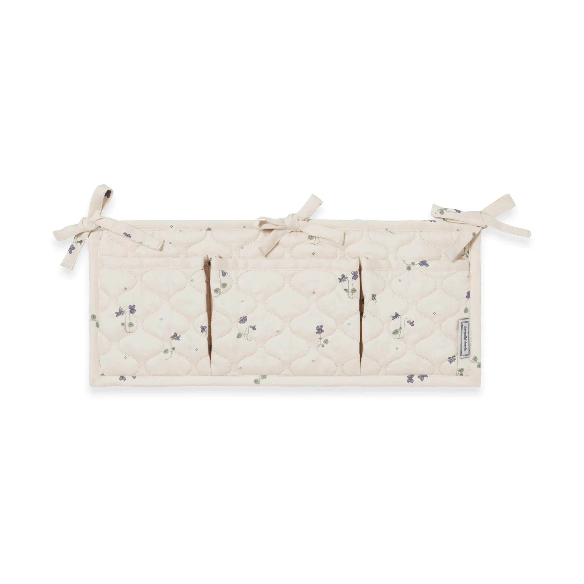 Viola Satin quiltet sengelomme, 18x43 cm Garbo&Friends