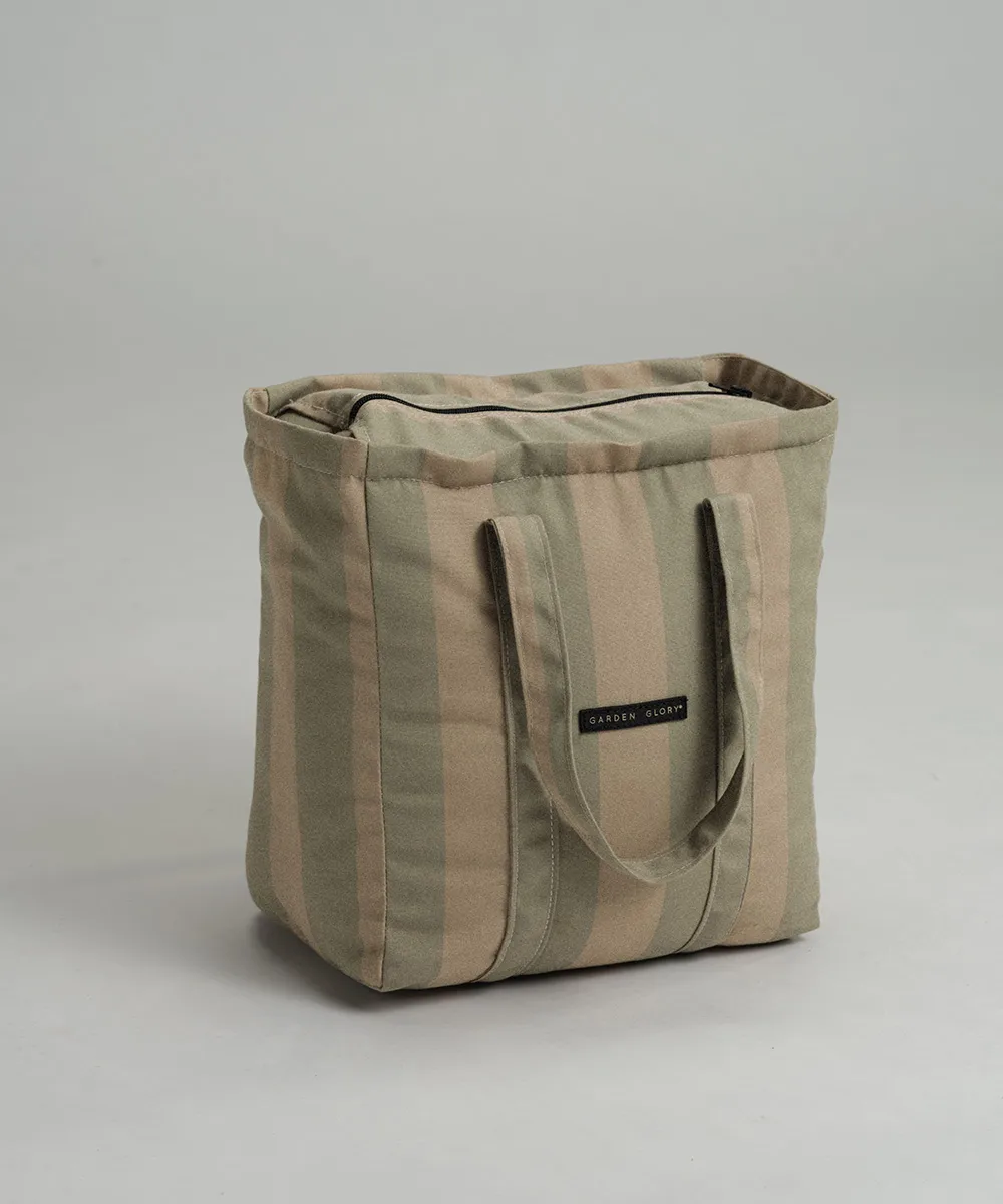 Garden Glory flydende solseng, Eukalyptusgrøn-beige, 85x168,5 cm Garden Glory