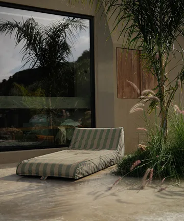 Garden Glory flydende solseng - Eukalyptusgrøn-beige, 85x168,5 cm - Garden Glory