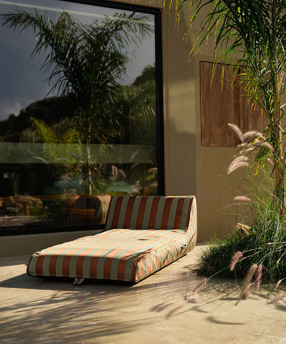 Garden Glory flydende solseng, Eukalyptusgrøn-terracotta, 85x168,5 cm Garden Glory