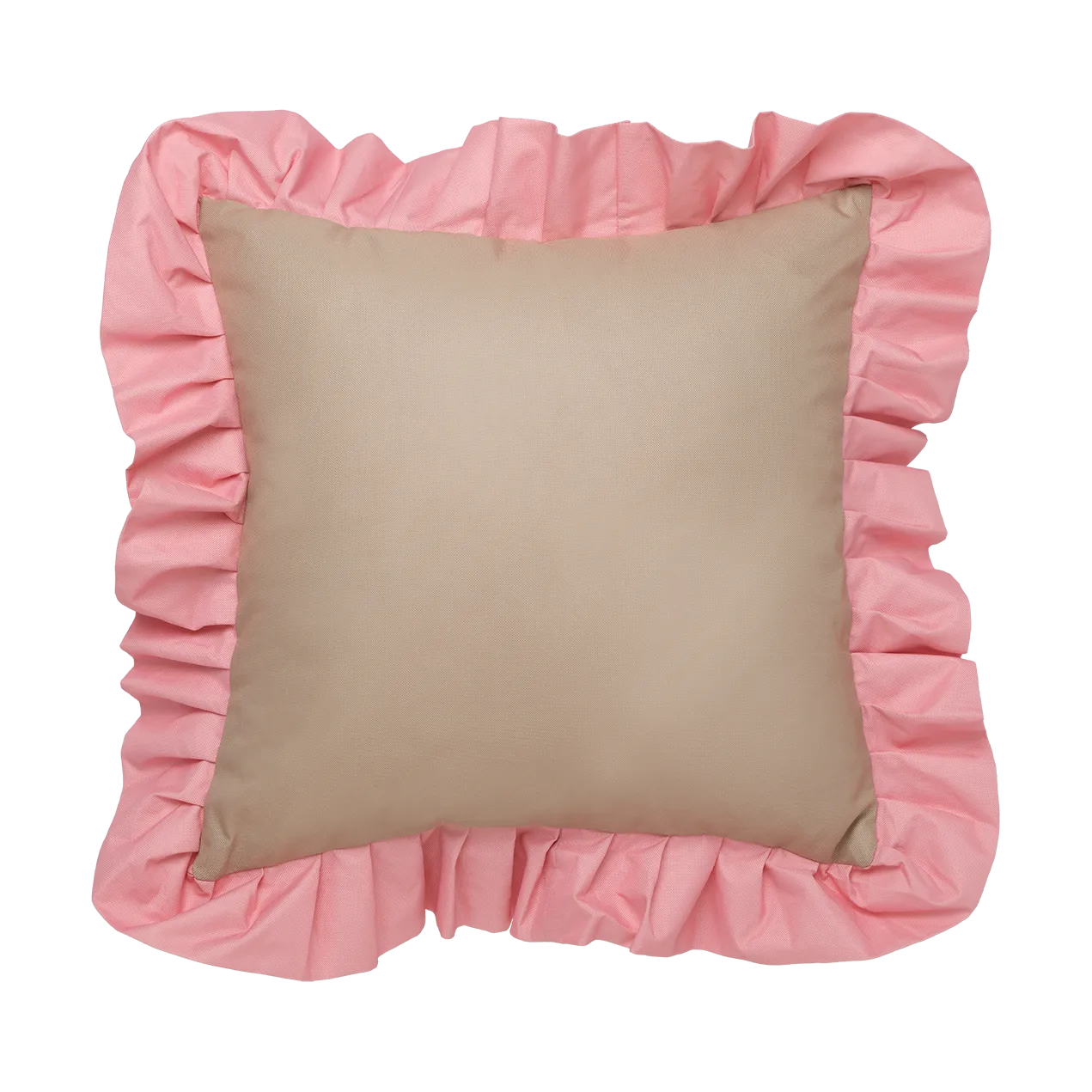 Garden Glory Outdoor pude med flæse 45x45 cm, Beige-pink Garden Glory
