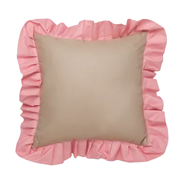 Garden Glory Outdoor pude med flæse 45x45 cm - Beige-pink - Garden Glory