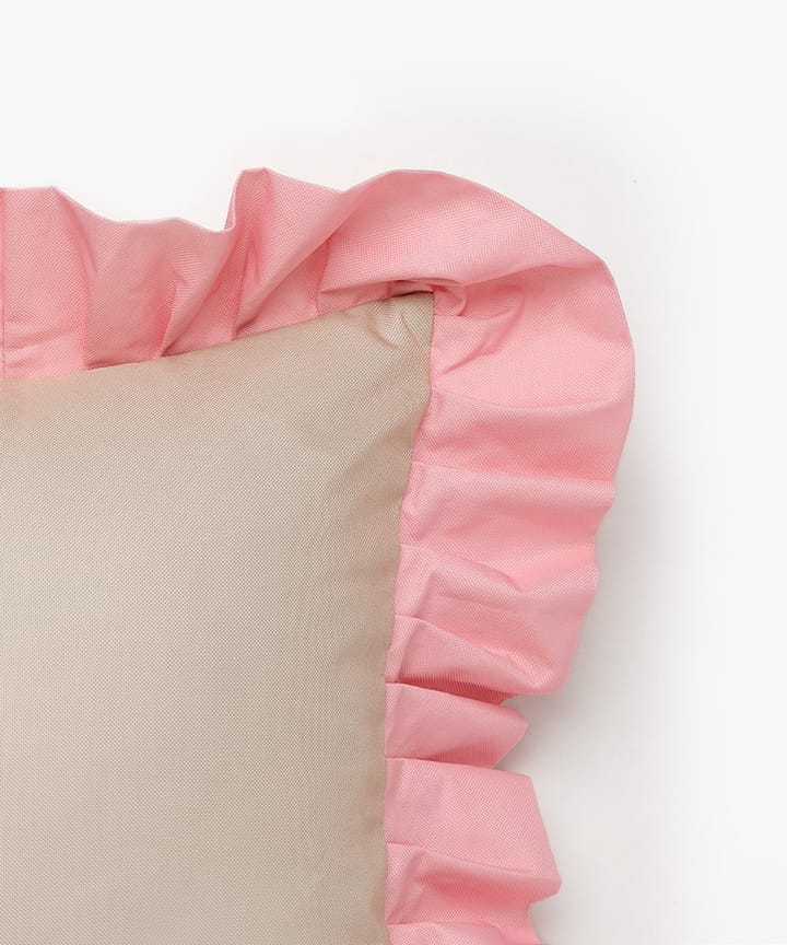 Garden Glory Outdoor pude med flæse 45x45 cm, Beige-pink Garden Glory