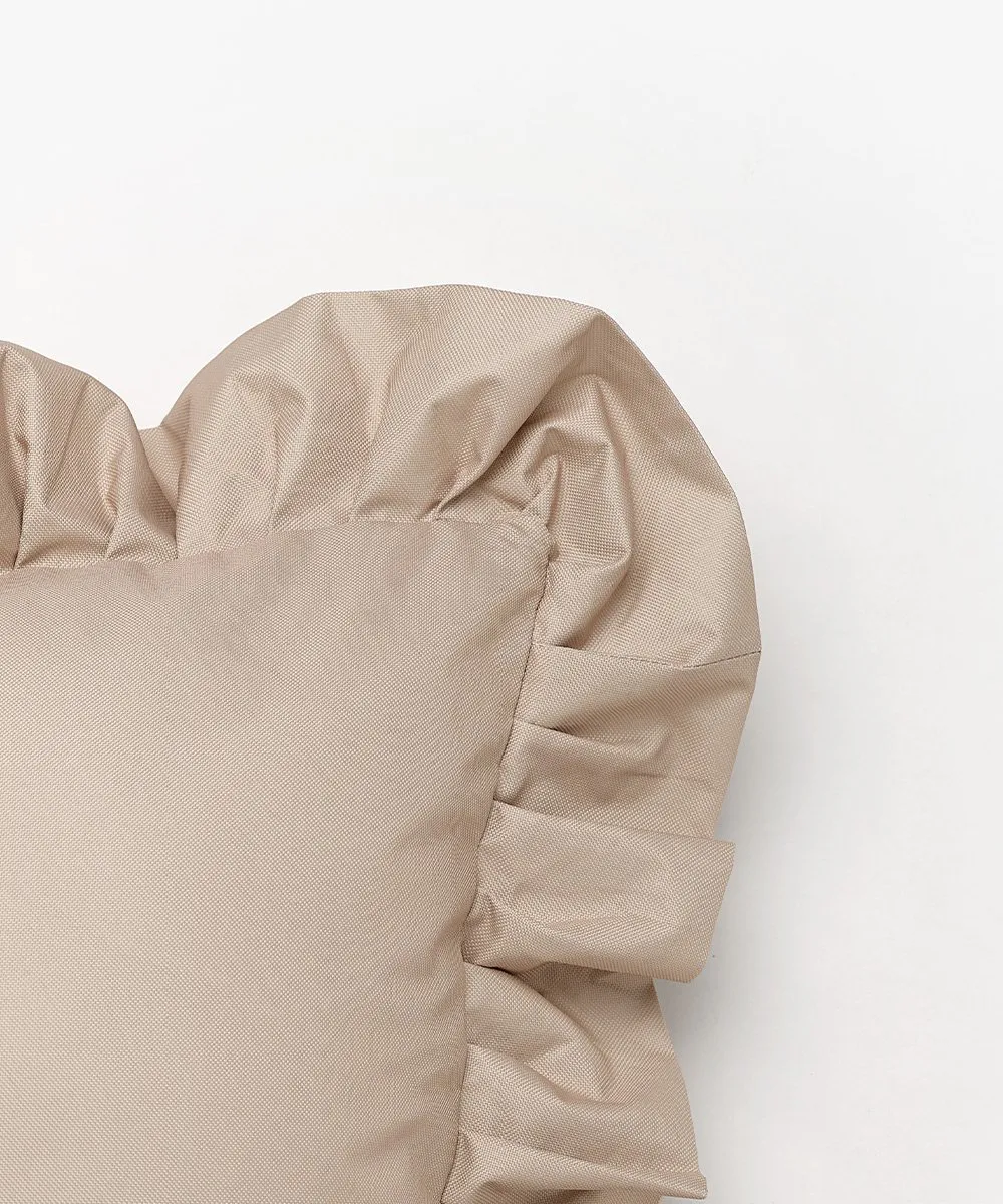 Garden Glory Outdoor pude med flæse 45x45 cm, Beige Garden Glory