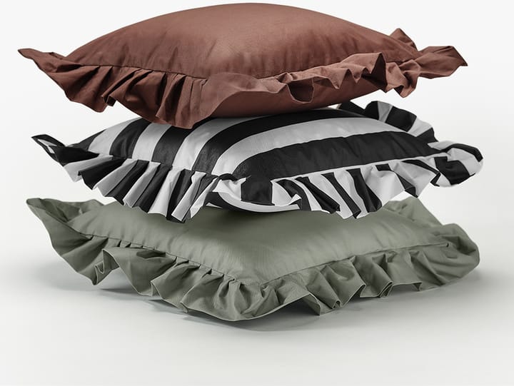Garden Glory Outdoor pude med flæse 45x45 cm, Brown Garden Glory