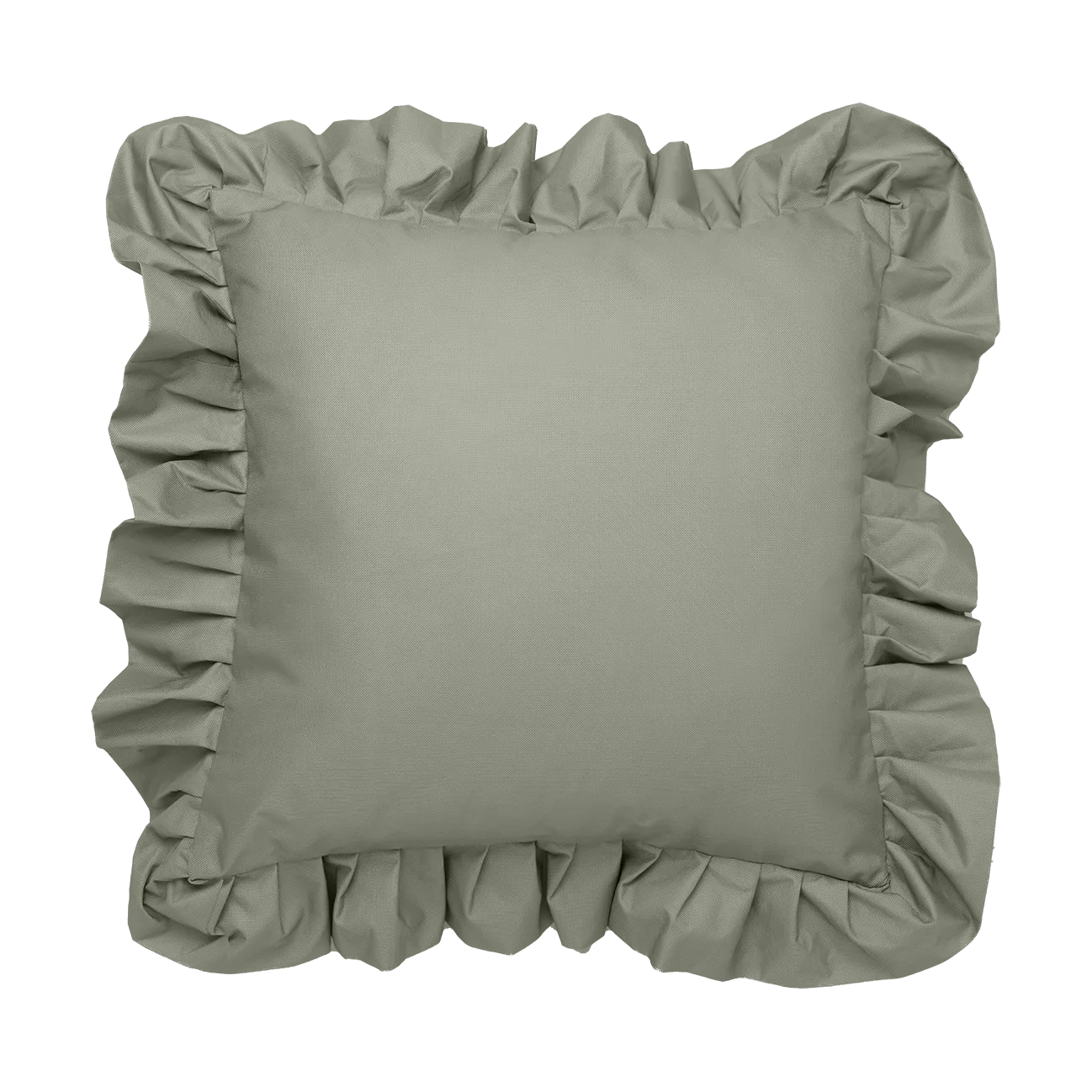 Garden Glory Outdoor pude med flæse 45x45 cm, Green Garden Glory