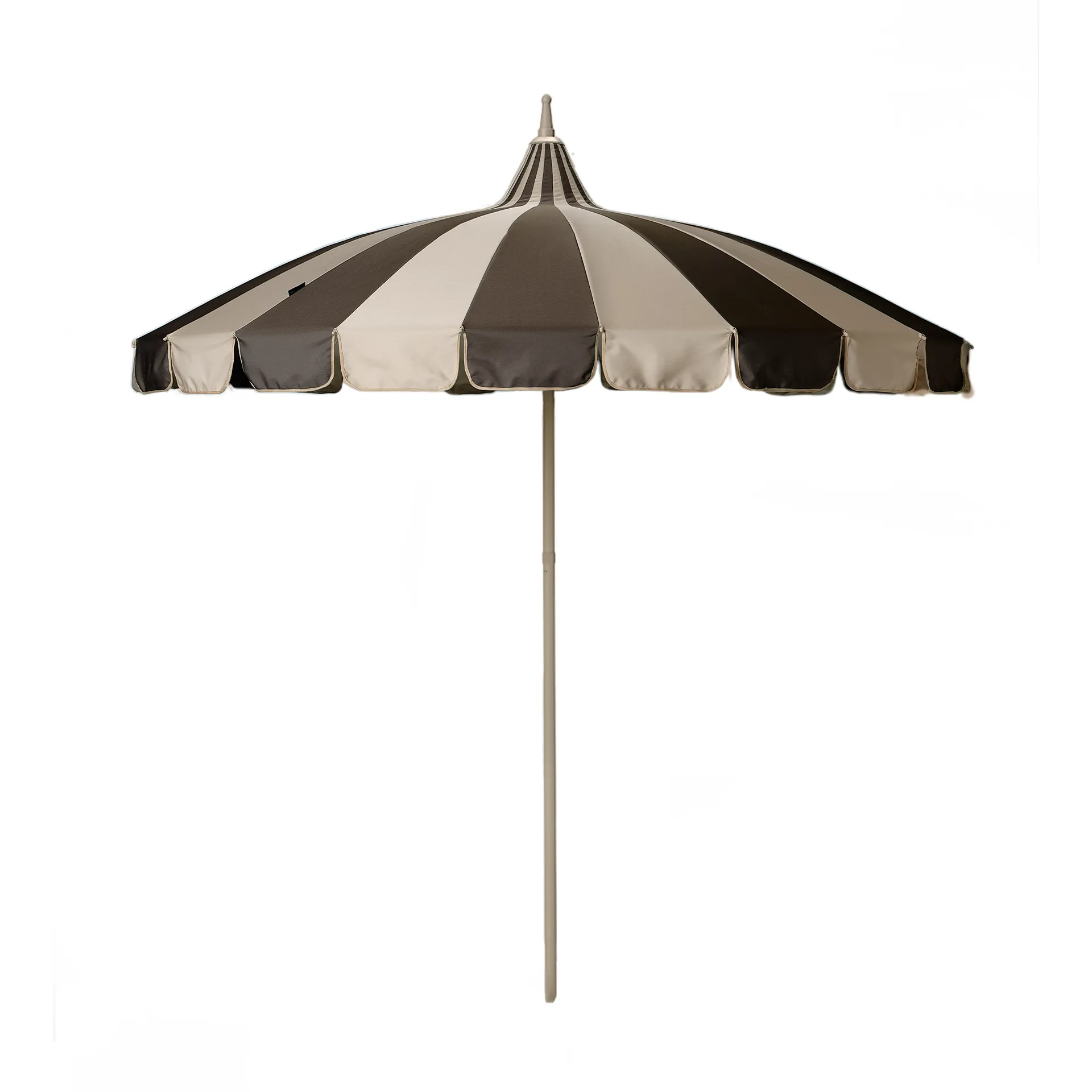 Garden Glory parasol, Beige-brown stripe Garden Glory