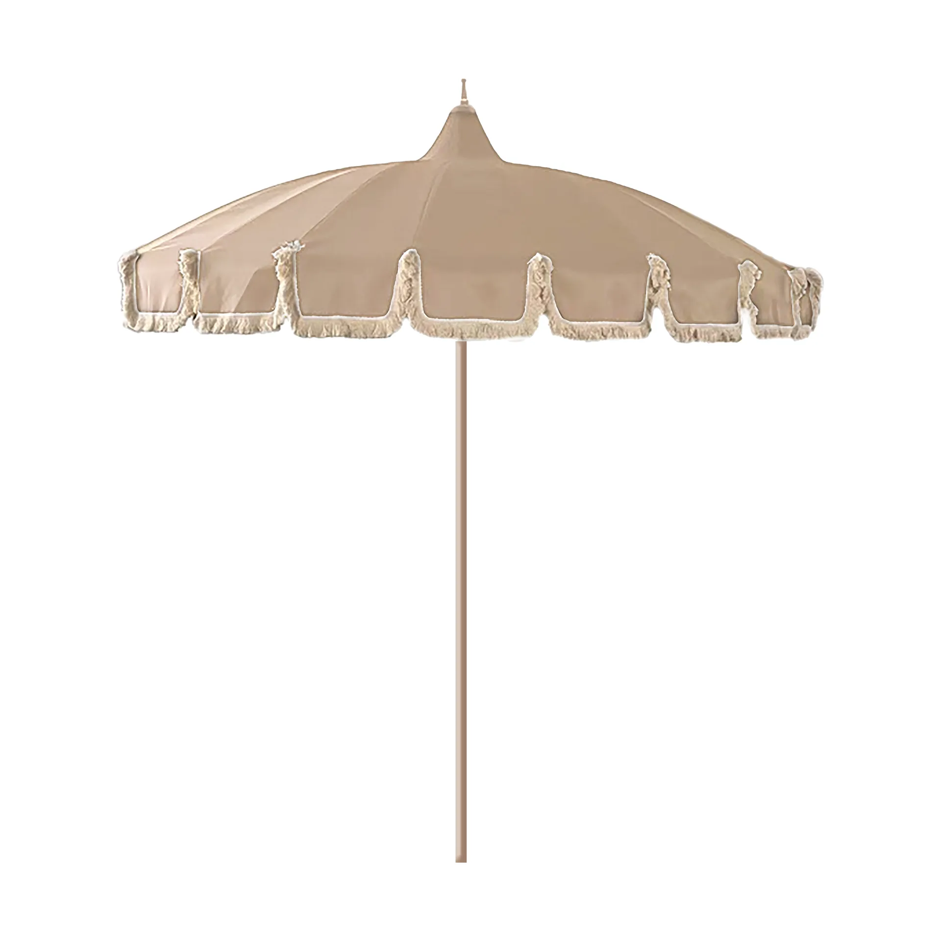 Garden Glory parasol, Beige fringe Garden Glory