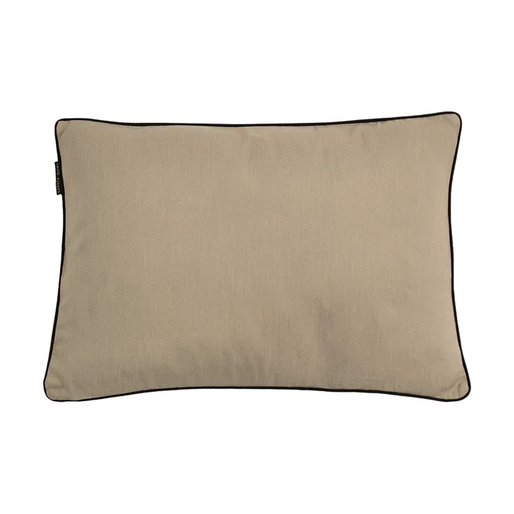 Garden Glory pude - Beige med sort kant 50x70 cm - Garden Glory